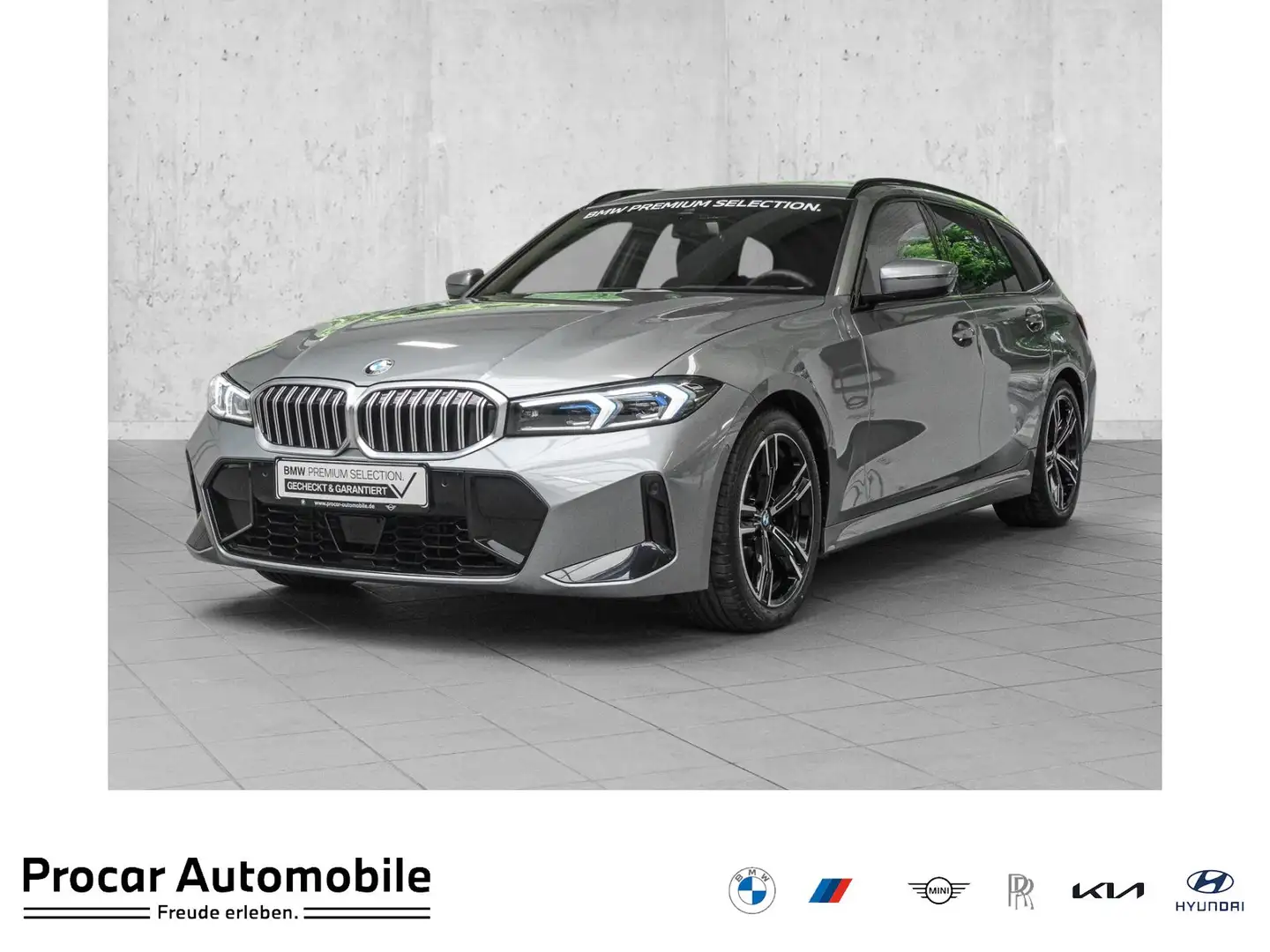 BMW 318 i Touring+MSPORT+RFK+LCPROF+HEAD-UP+DRIVASS+ADAPT. Grijs - 1