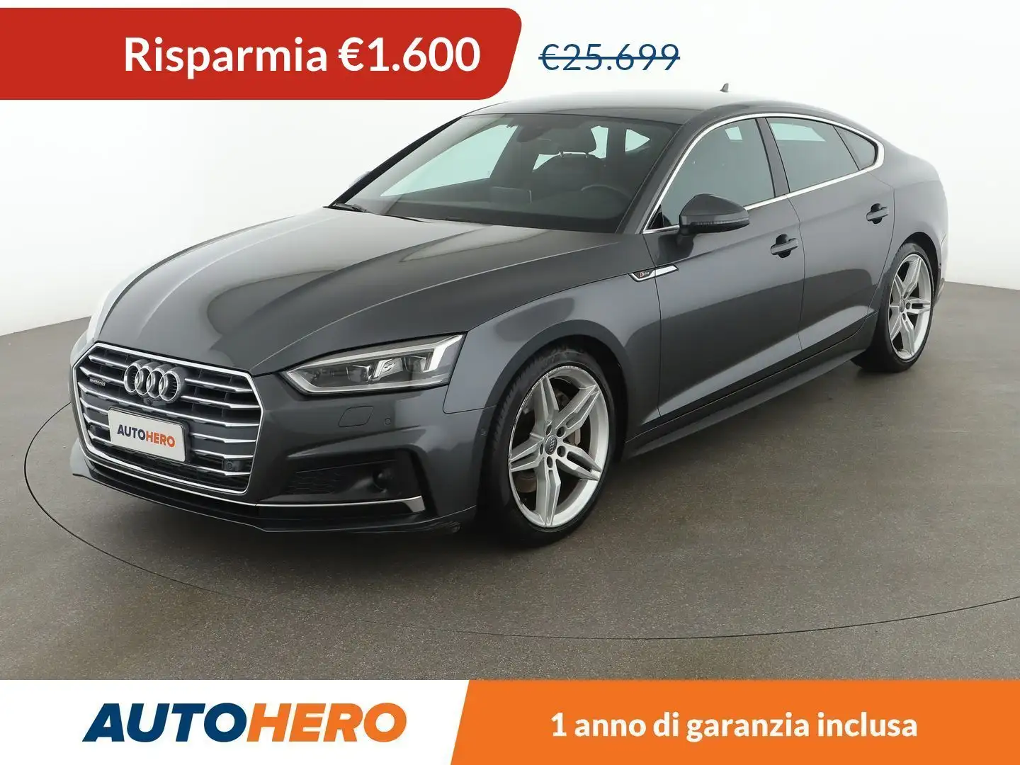 Audi A5 45 TFSI Sport S tronic quattro Grigio - 1