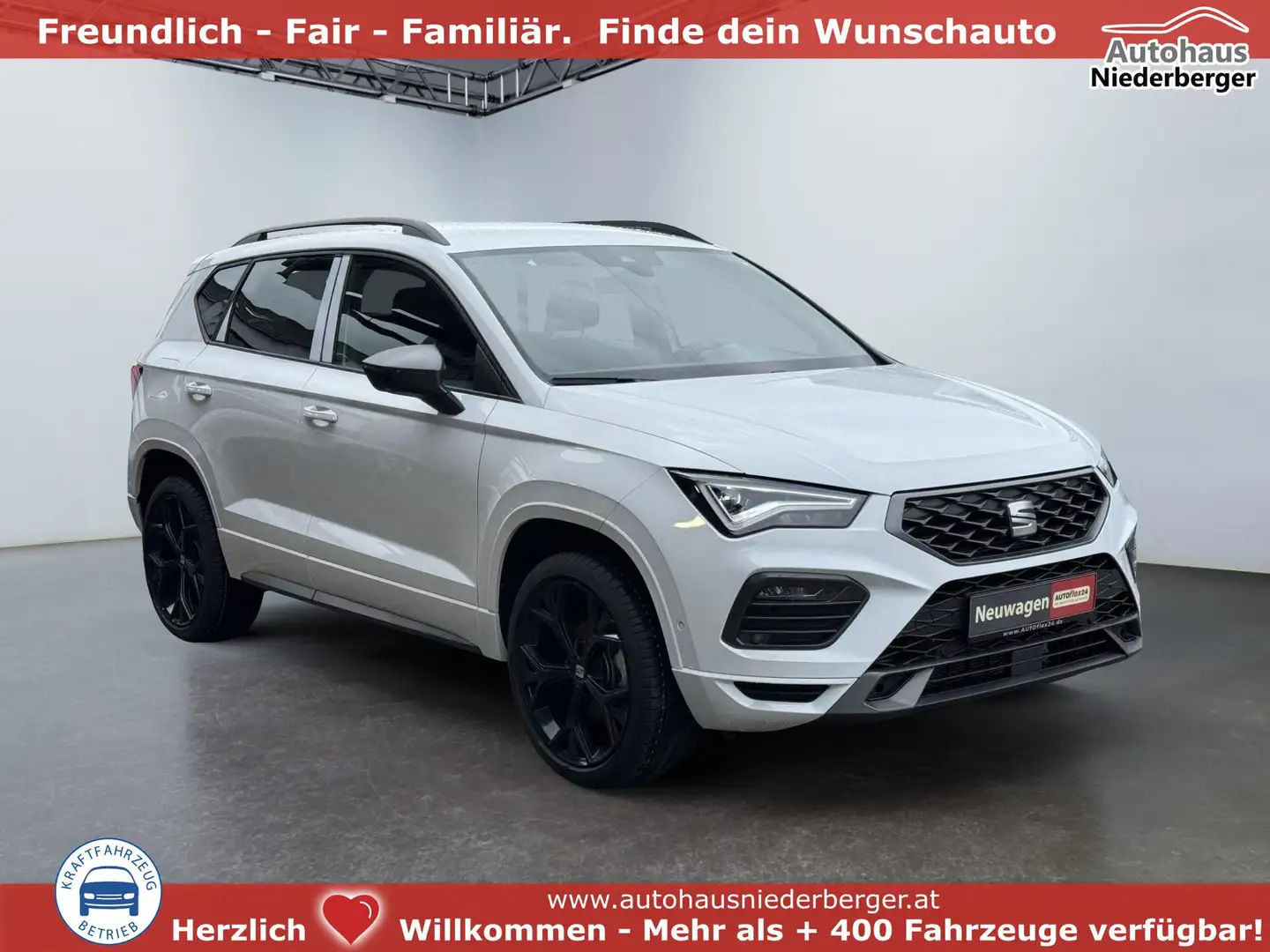 SEAT Ateca 1.5 TSI DSG FR Black Edition 19Z AHK PDC SHZ Na... Weiß - 1