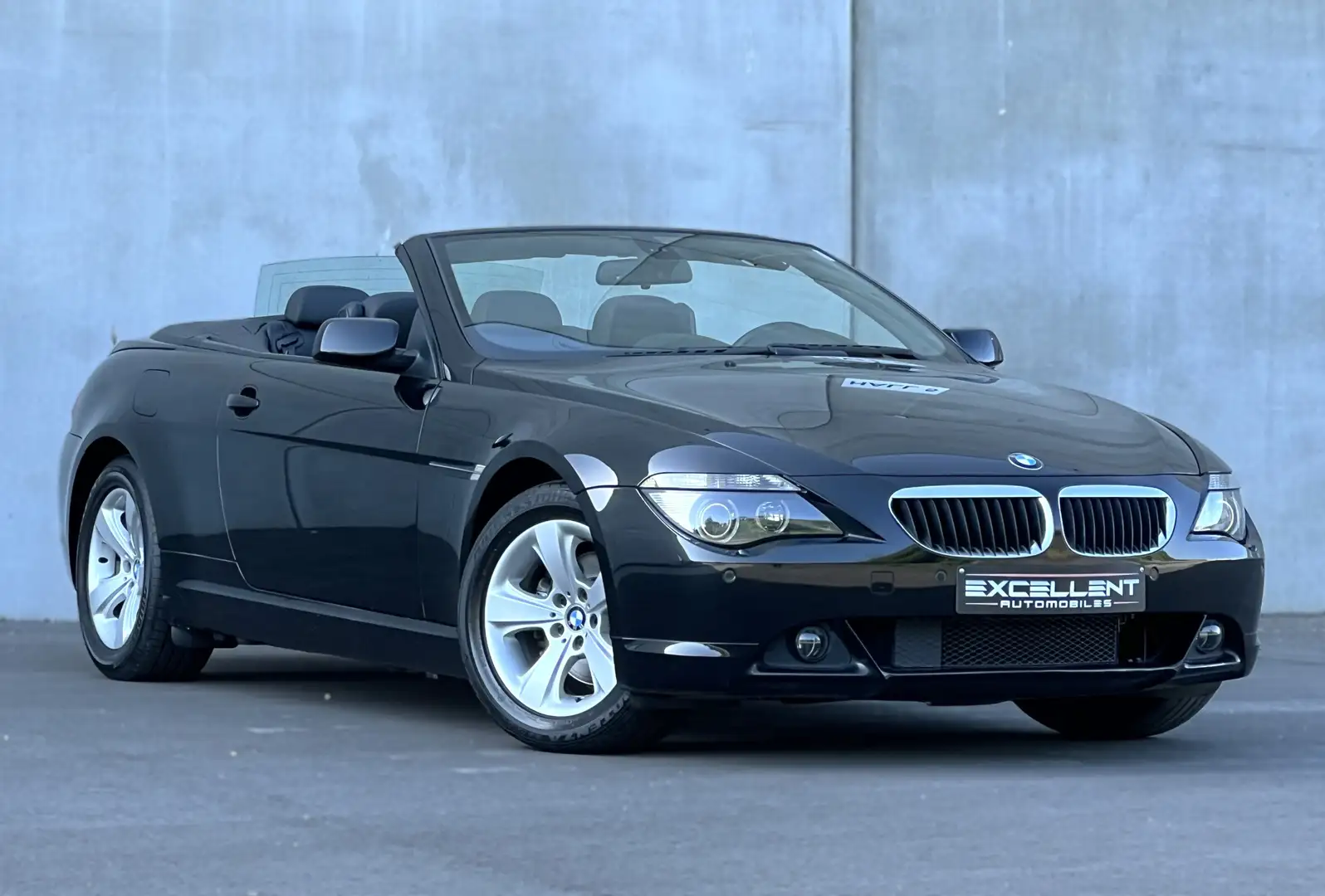 BMW 630 Cabriolet 630iA/BOITE AUTO/FULL OPTION/GARANTIE 12 Noir - 2