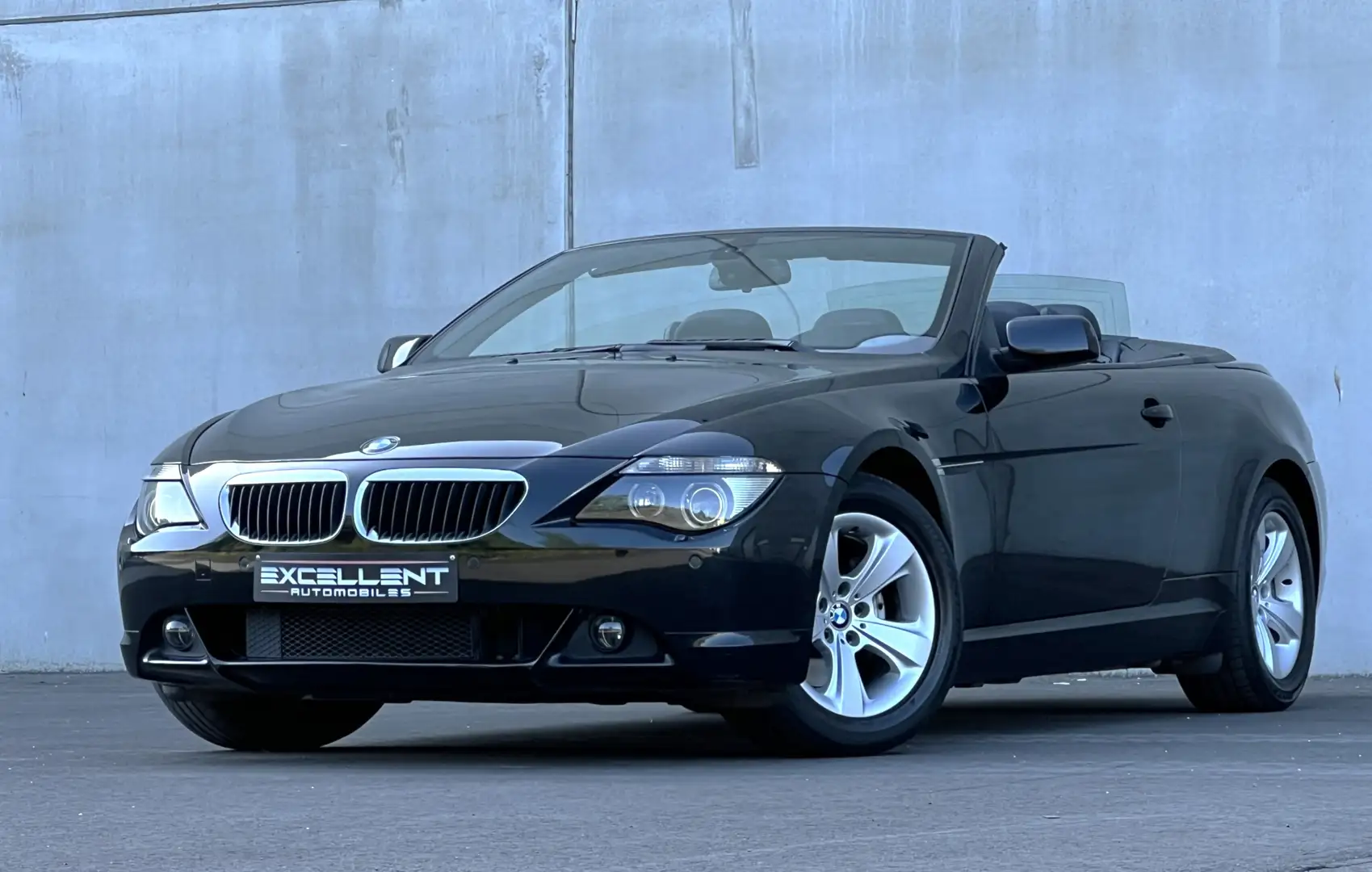 BMW 630 Cabriolet 630iA/BOITE AUTO/FULL OPTION/GARANTIE 12 Noir - 1