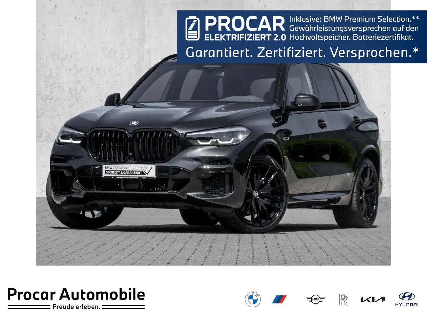 BMW X5 xDrive45e H/K+HuD+DA PROF+360°+AHK+22" Zwart - 1
