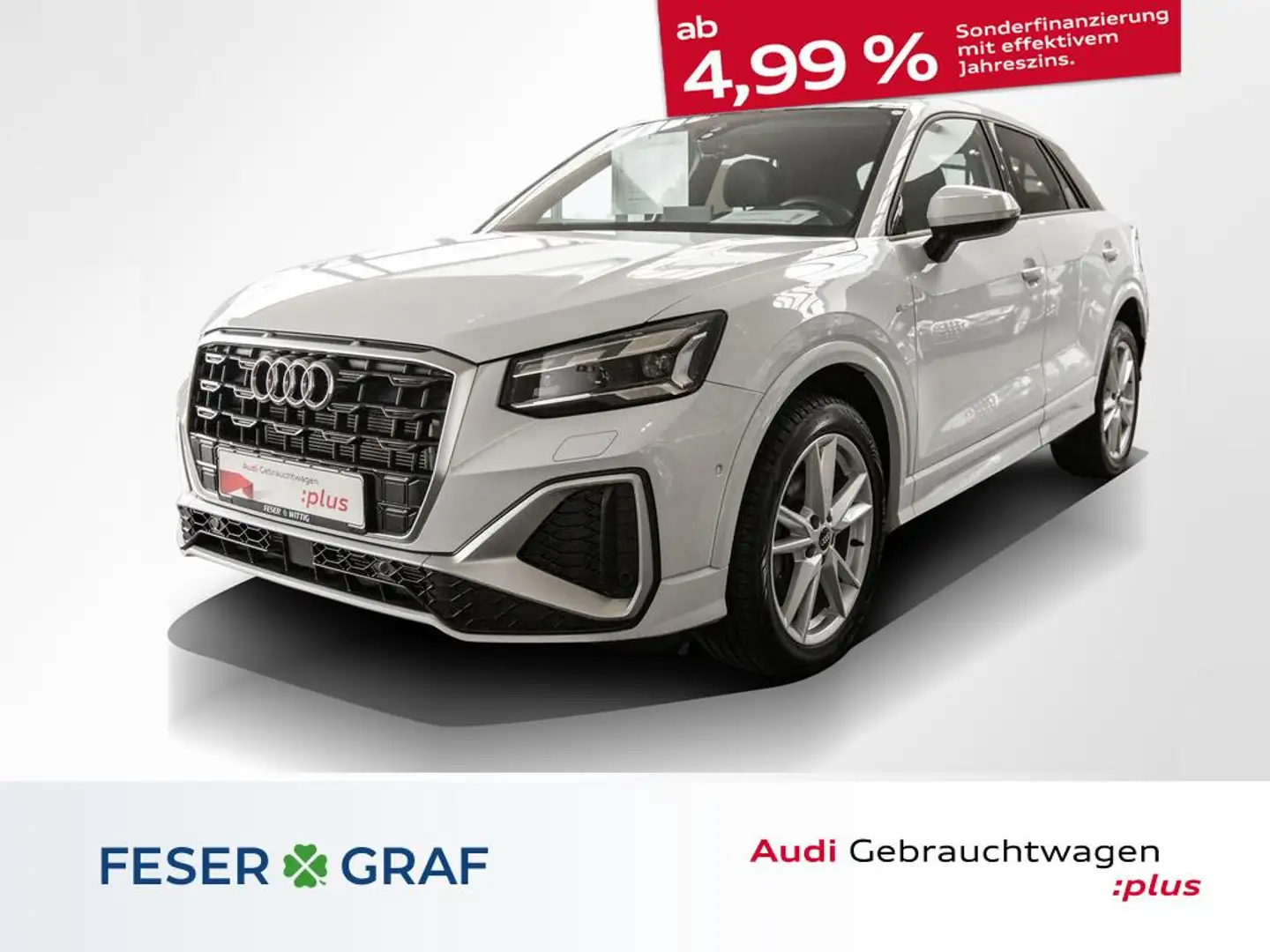 Audi Q2 35 TFSI S-line Stronic,Matrix,LED,Navi+,Pano Weiß - 1