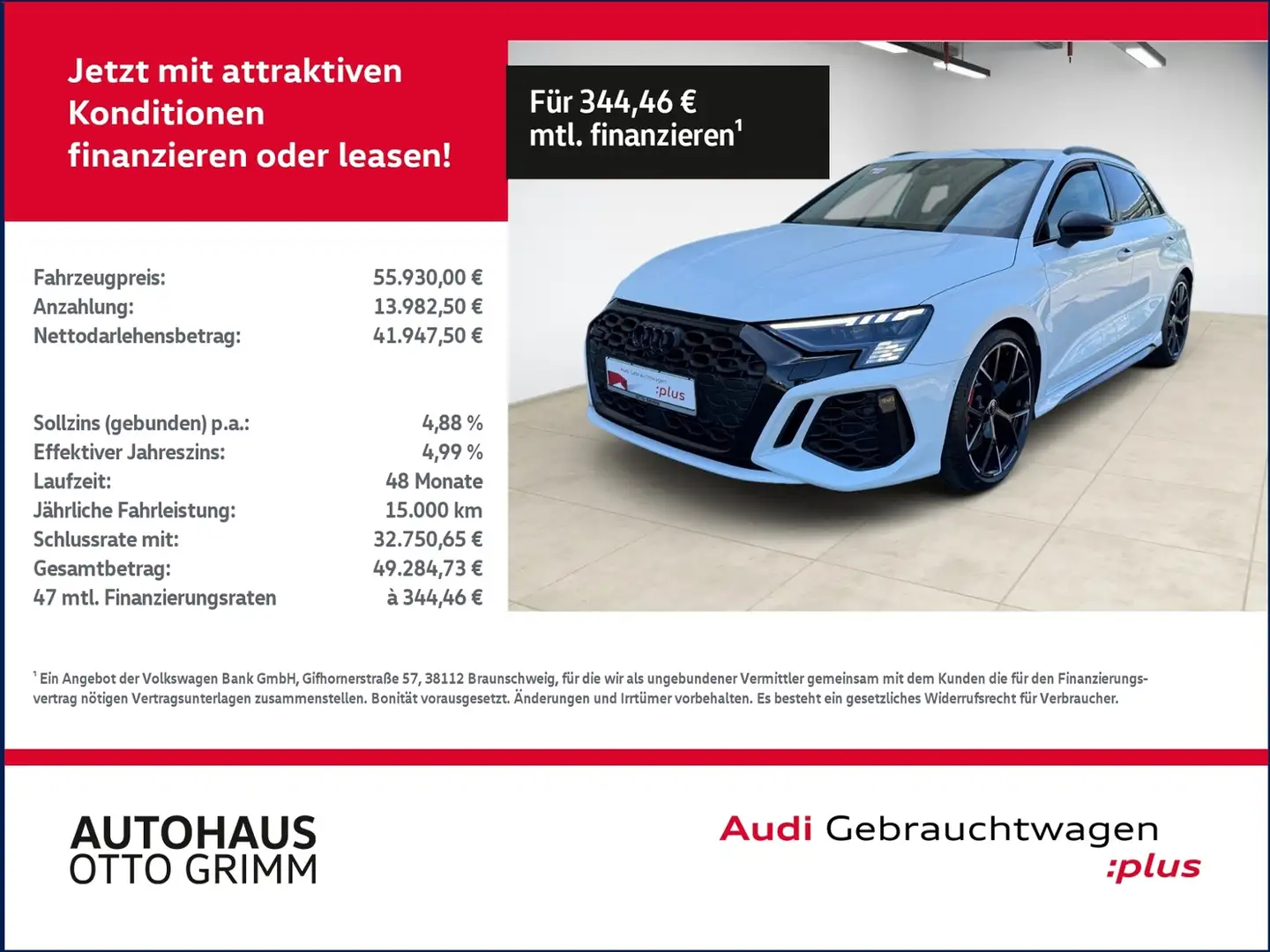 Audi RS3 Sportback 2.5 TFSI quattro  Matrix Wit - 1