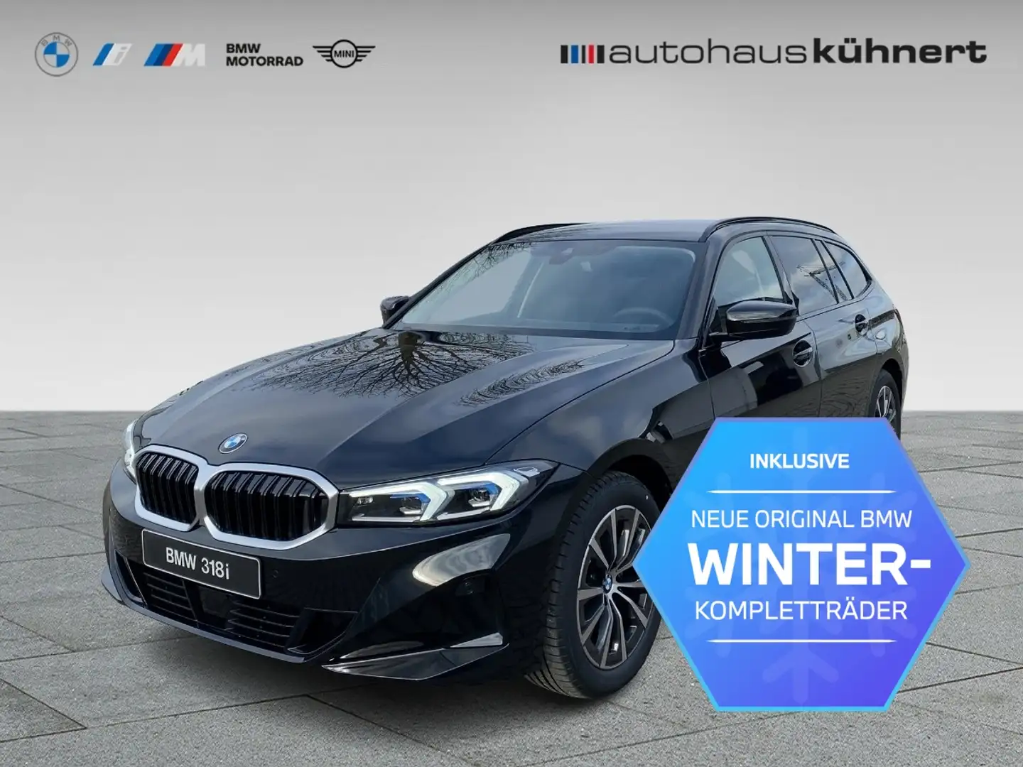 BMW 318 i Touring LED ACC AHK ParkAss UPE 56.190 EUR Schwarz - 1