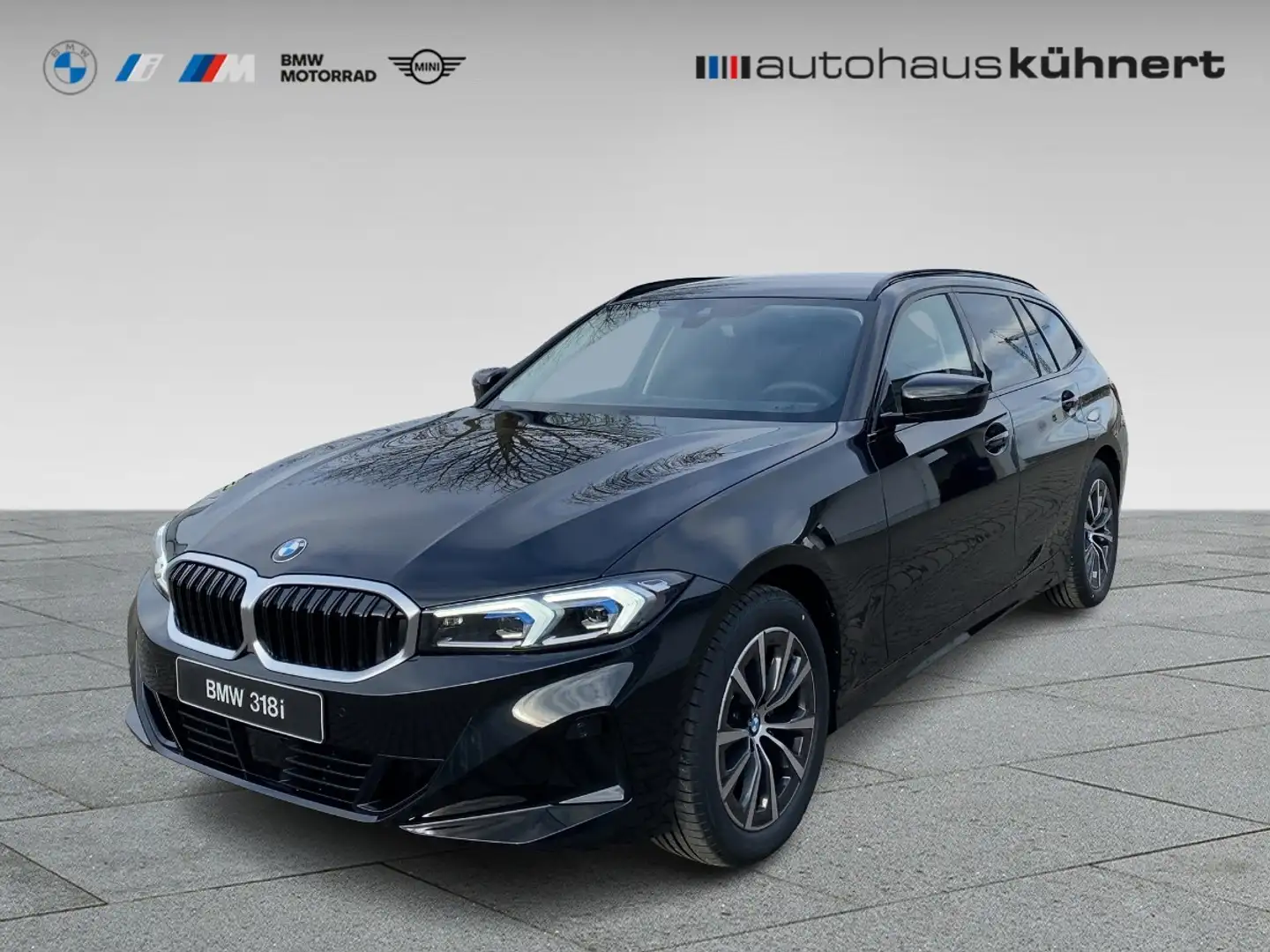 BMW 318 i Touring LED ACC AHK ParkAss UPE 56.190 EUR Schwarz - 2
