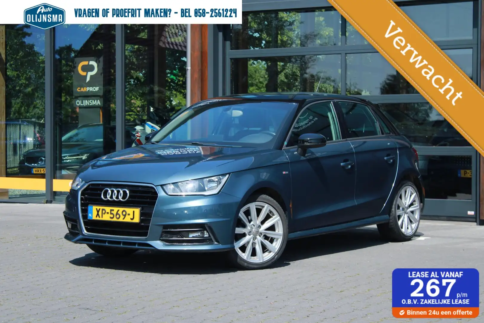 Audi A1 Sportback 1.0 TFSI S Line Blauw - 1
