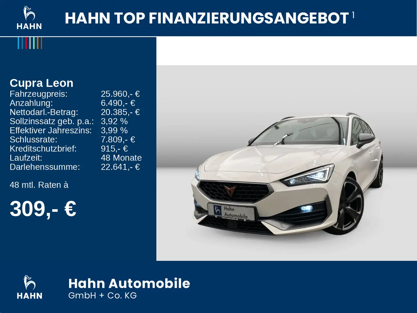 CUPRA Leon Sportstourer VZ e-Hybrid DSG LED Navi Sitzh Weiß - 2