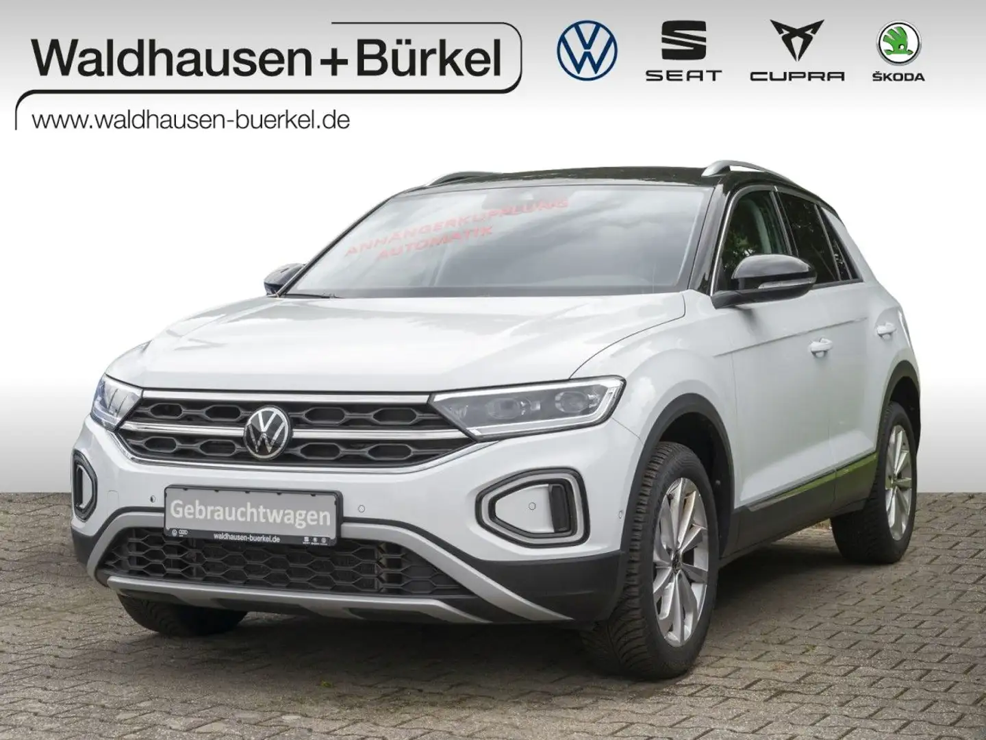 Volkswagen T-Roc 1.5 TSI Style DSG+AHK+Navi+LED Klima Navi Wit - 1