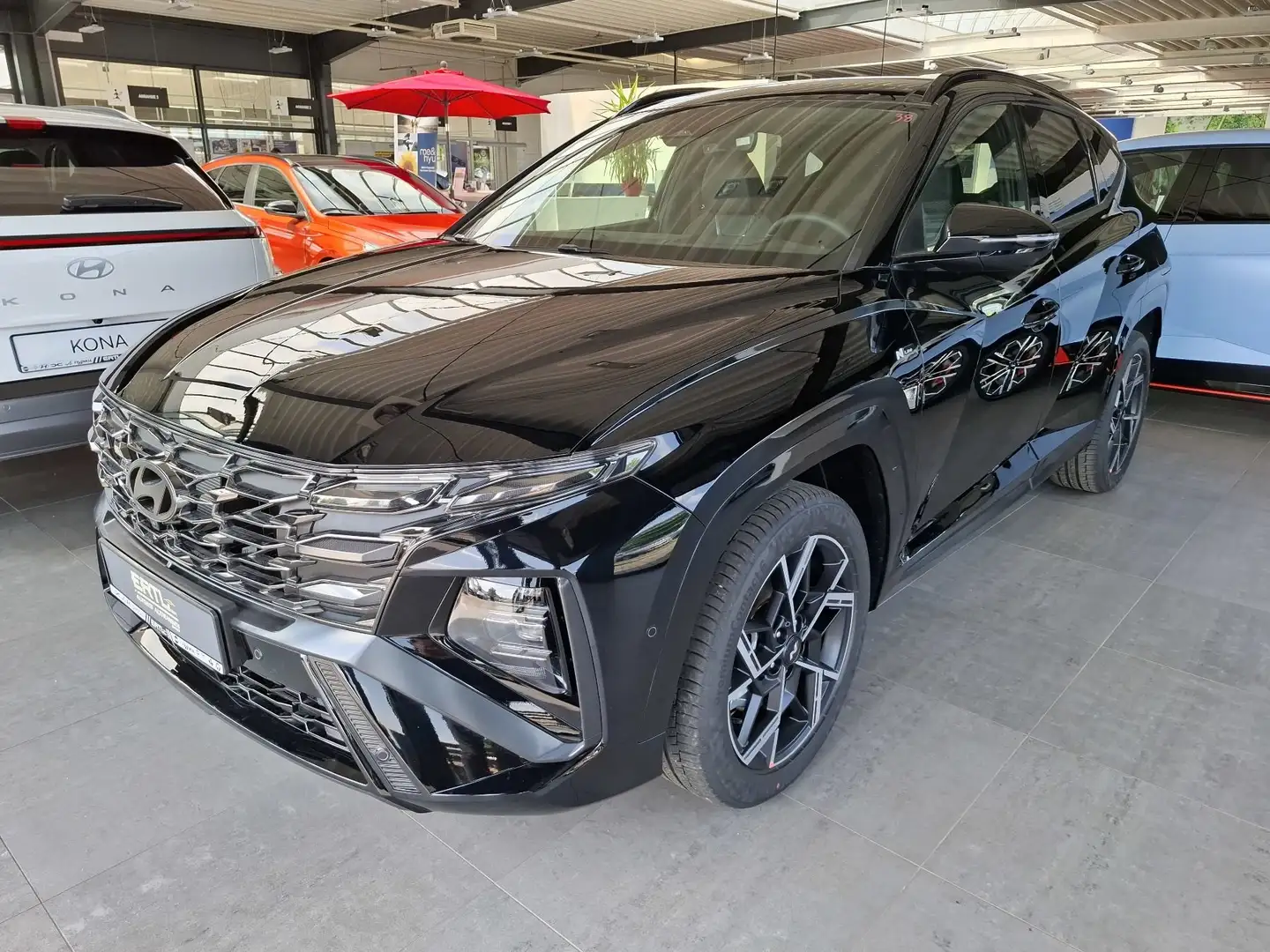 Hyundai TUCSON 1.6 T-GDI (160 PS) 48V 7-DCT 4WD N LINE Schwarz - 2