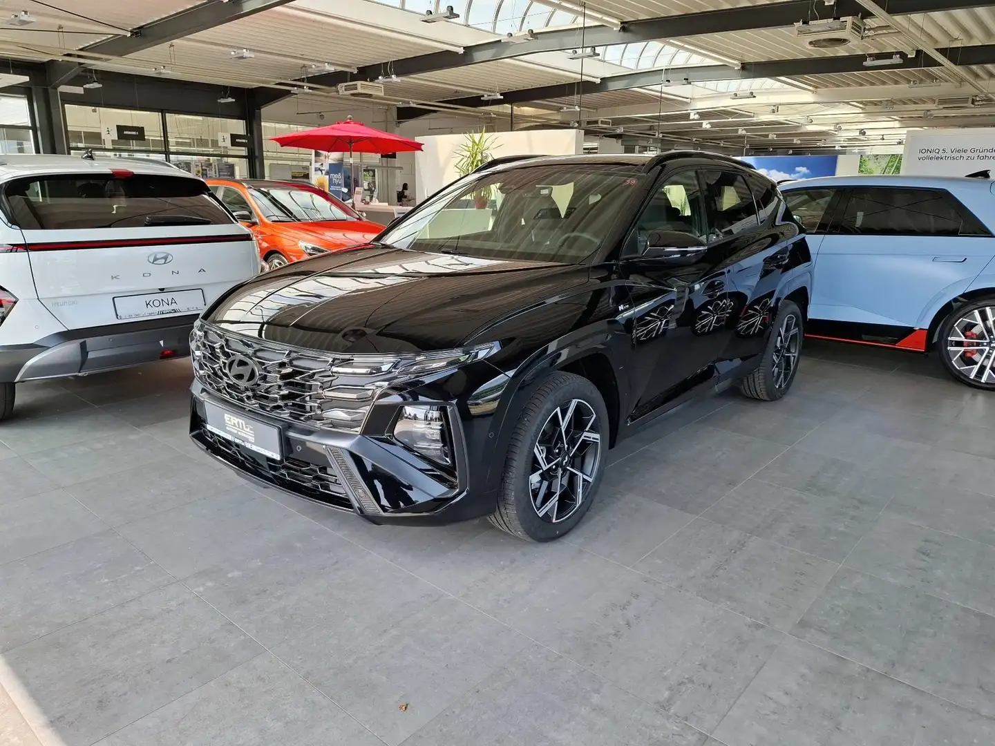 Hyundai TUCSON 1.6 T-GDI (160 PS) 48V 7-DCT 4WD N LINE Schwarz - 1