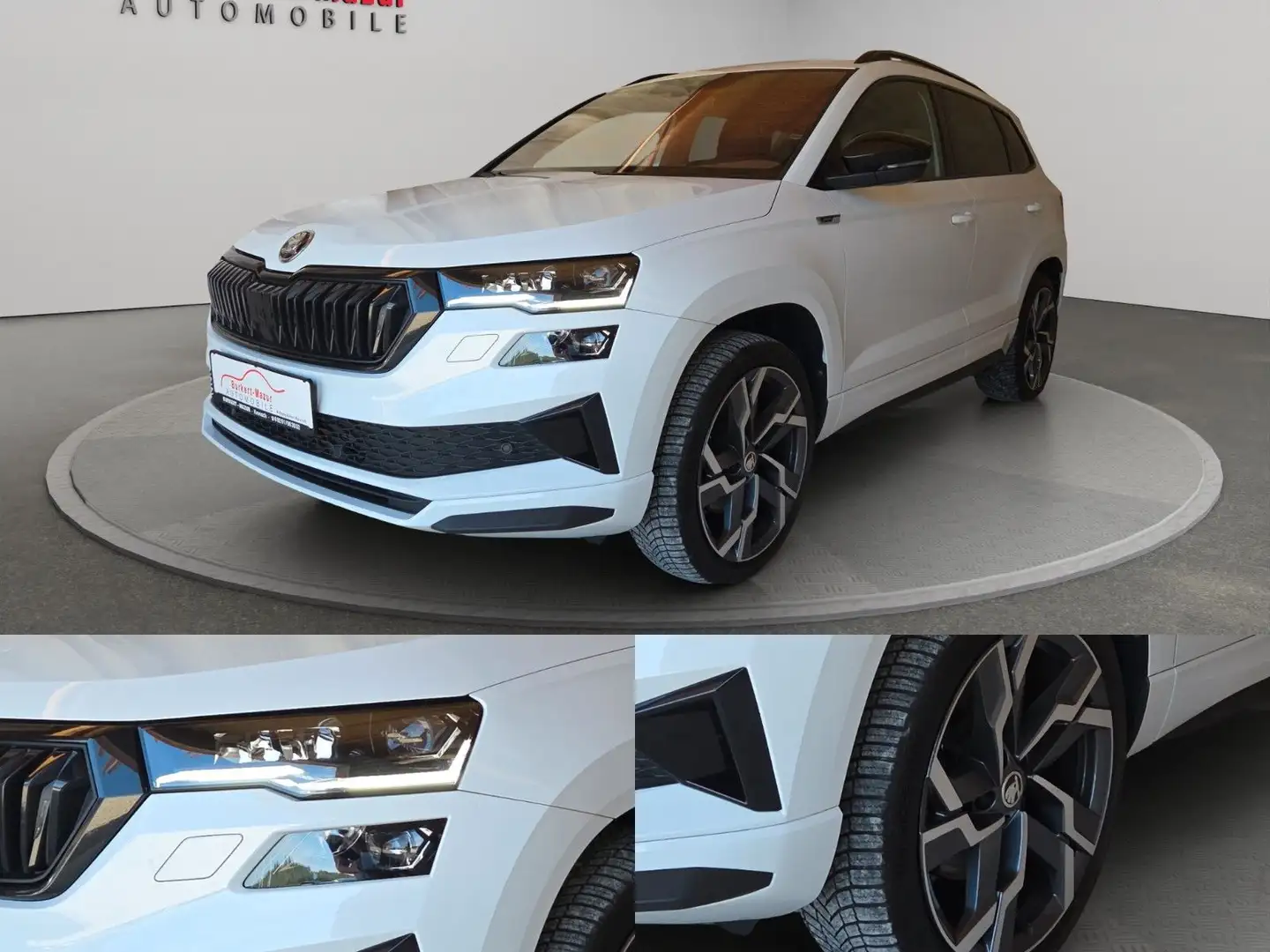Skoda Karoq 2.0 TDI Sportline 4x4*AHK*LED*ACC*MATRIX* Weiß - 2