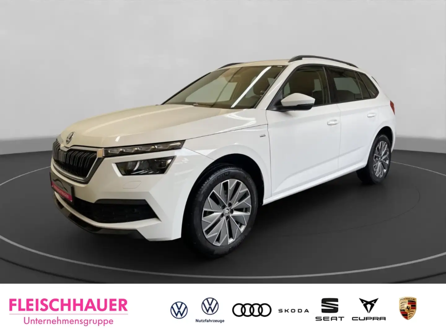 Skoda Kamiq 1.0 TSI Clever AHK-klappbar Navi Digitales Cockpit Weiß - 1