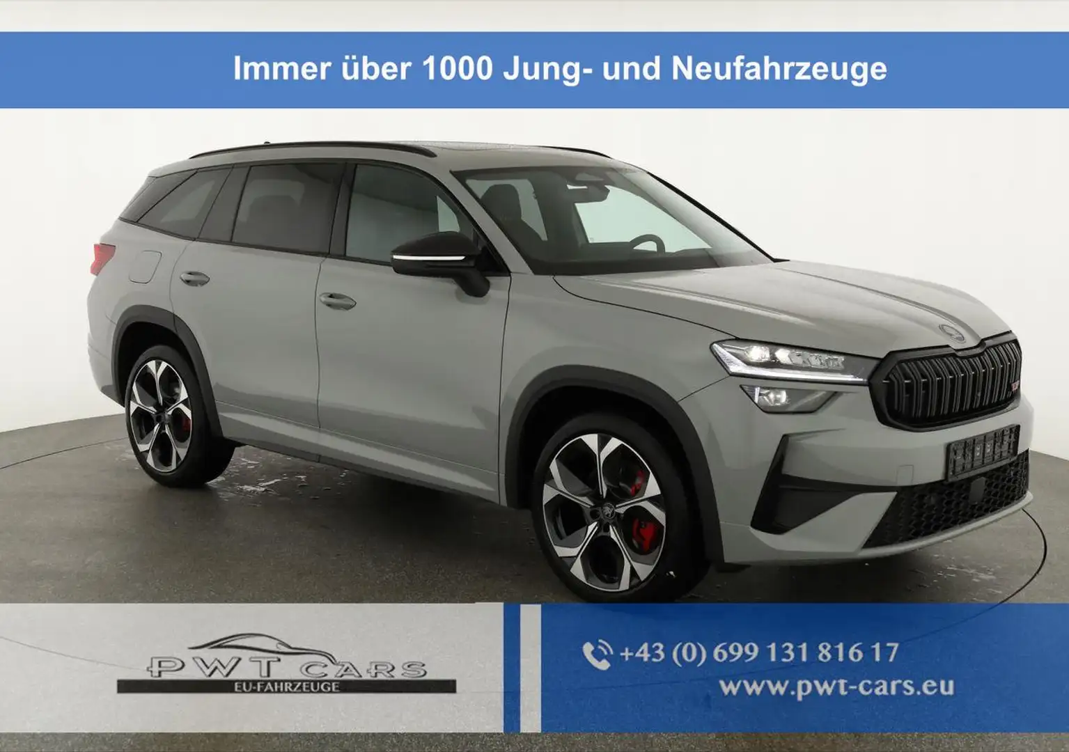 Skoda Kodiaq 2.0 TSI 195 kW 4x4 RS DSG 4x4, 7-Sitzer, Pano, ... Grijs - 1