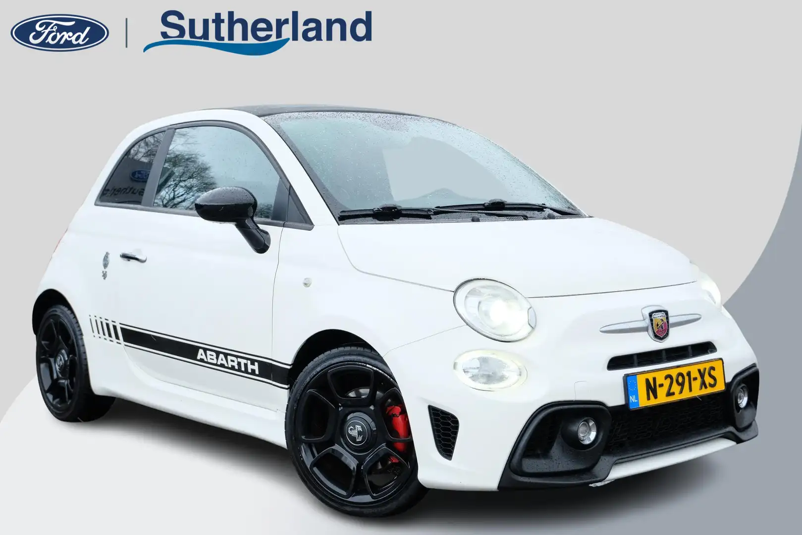 Fiat 500C Abarth 1.4-16V 595 Turismo 140 PK | Automaat | Lederen Be Білий - 1