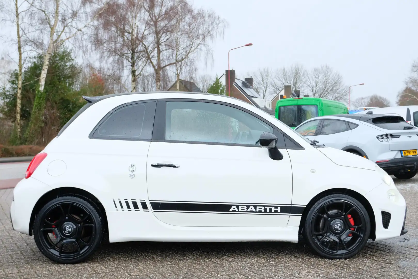 Fiat 500C Abarth 1.4-16V 595 Turismo 140 PK | Automaat | Lederen Be Білий - 2