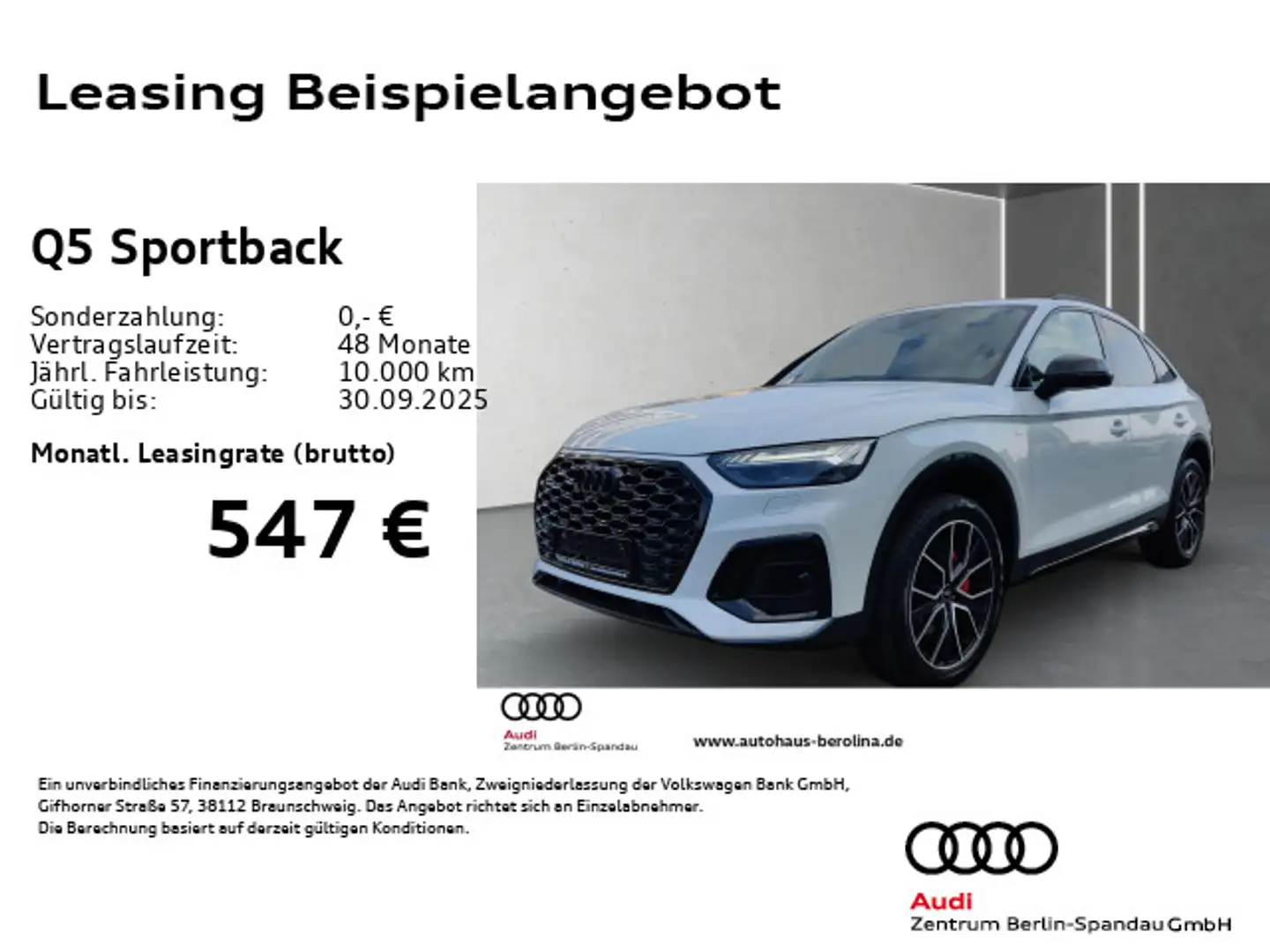 Audi Q5 40 TFSI qu. S line S tronic *NAV+* Weiß - 1