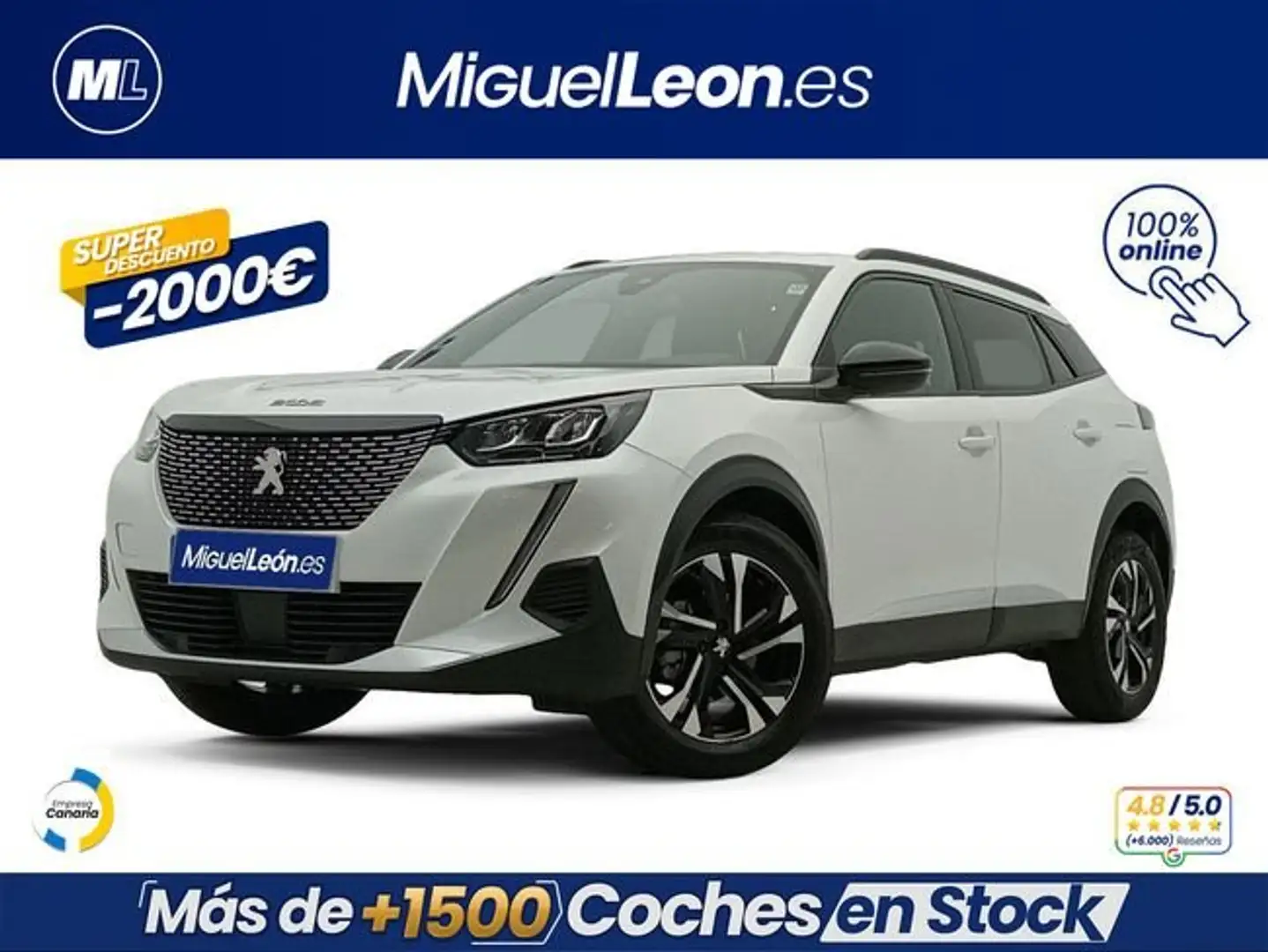 Peugeot 2008 1.2 PureTech S&S Allure 100 Blanco - 1