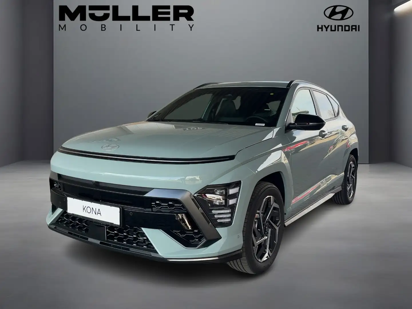 Hyundai KONA 1.6 T-GDI N Line +Wide+Sitzklima+LED+360 Zöld - 1