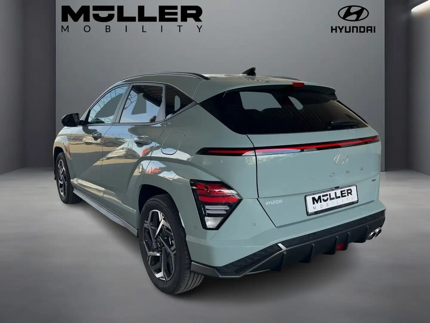 Hyundai KONA 1.6 T-GDI N Line +Wide+Sitzklima+LED+360 Zöld - 2