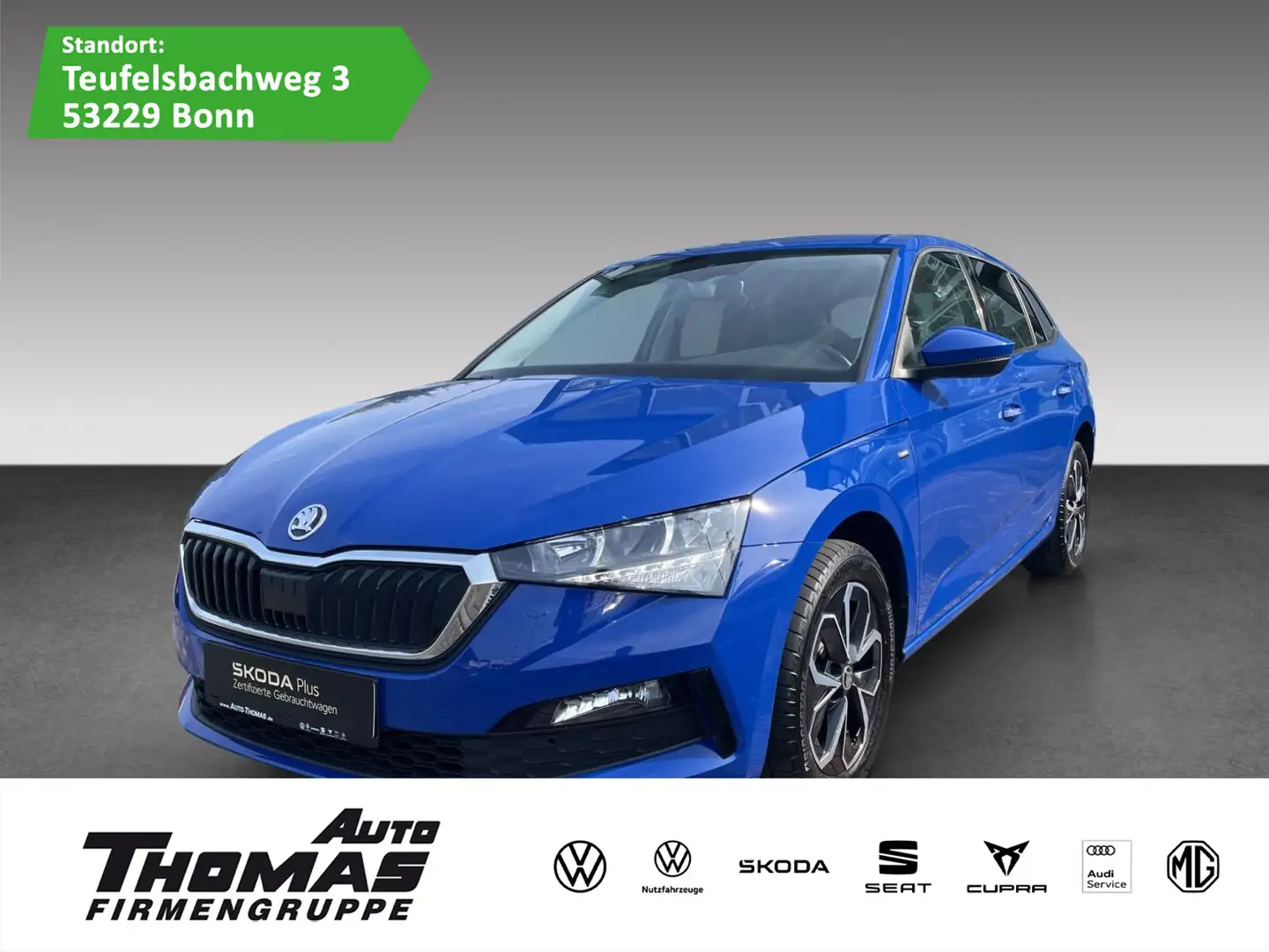 Skoda Scala Drive 125 1.0 TSI DSG LED AHK SHZ PDC Blau - 1