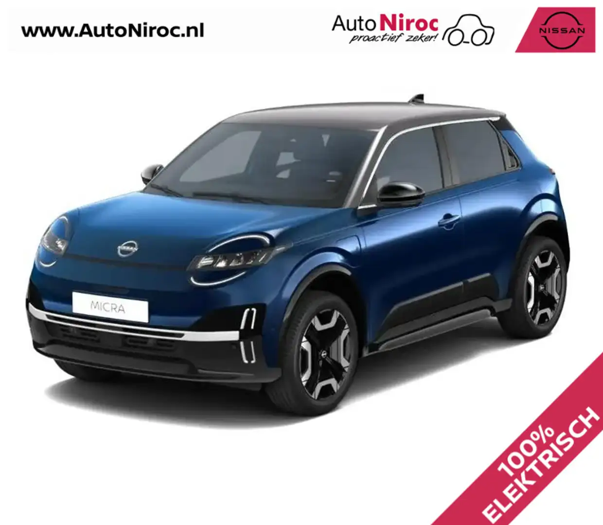 Nissan Micra EVOLVE 52 kWh | TWO-TONE | WORDT VERWACHT | LEVERI Blauw - 1