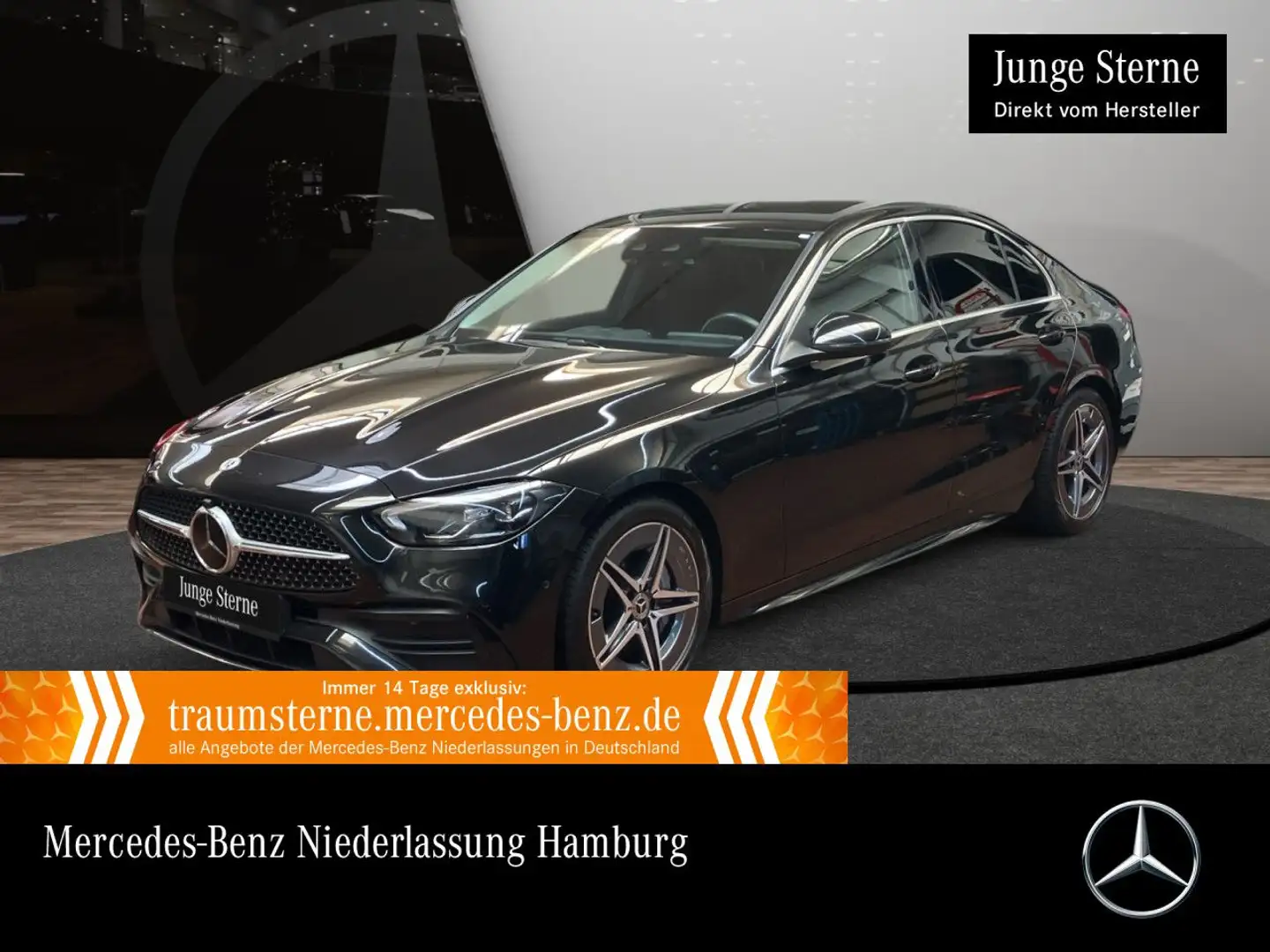 Mercedes-Benz C 180 AMG+LED+KAMERA+KEYLESS+9G Schwarz - 1