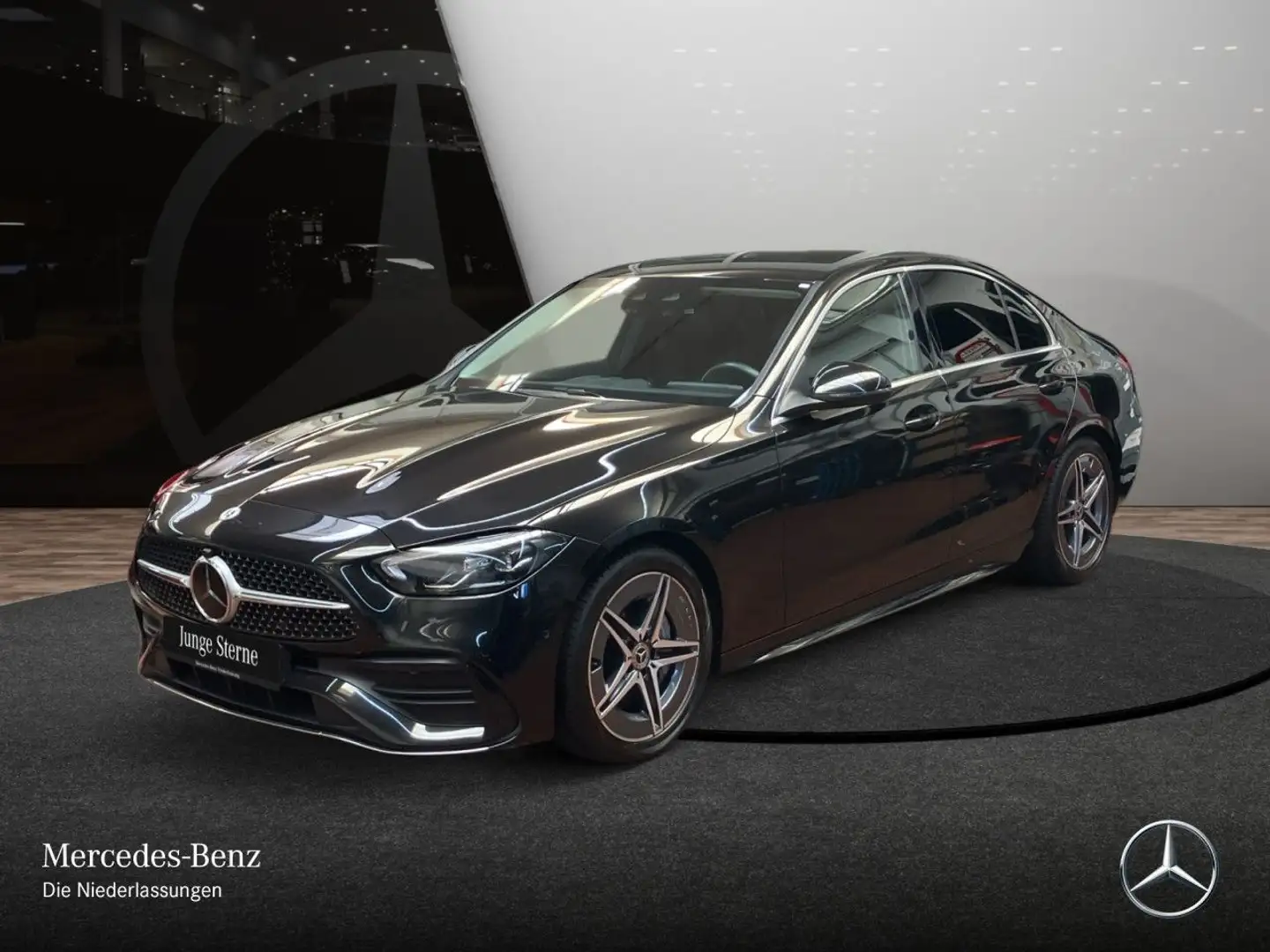 Mercedes-Benz C 180 AMG+LED+KAMERA+KEYLESS+9G Schwarz - 2