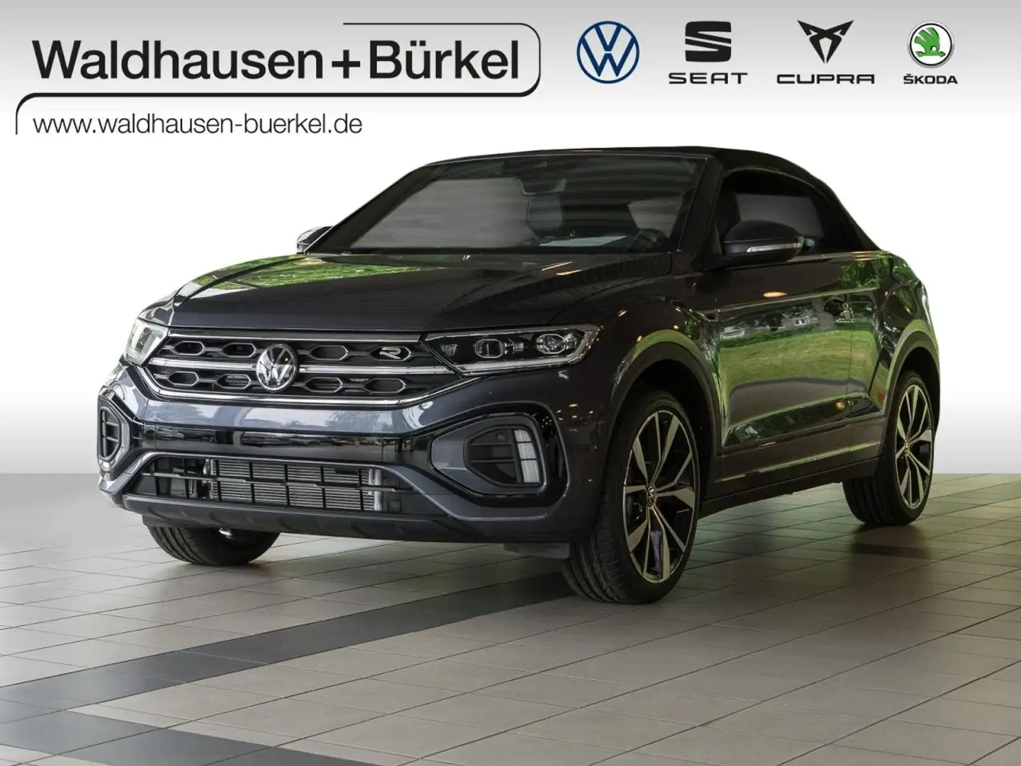 Volkswagen T-Roc Cabriolet R-Line 1.5 l TSI DSG+AHK Klima Noir - 1
