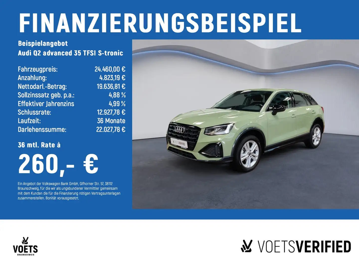 Audi Q2 advanced 35 TFSI S-tronic SHZ+KLIMA+PDC Green - 2