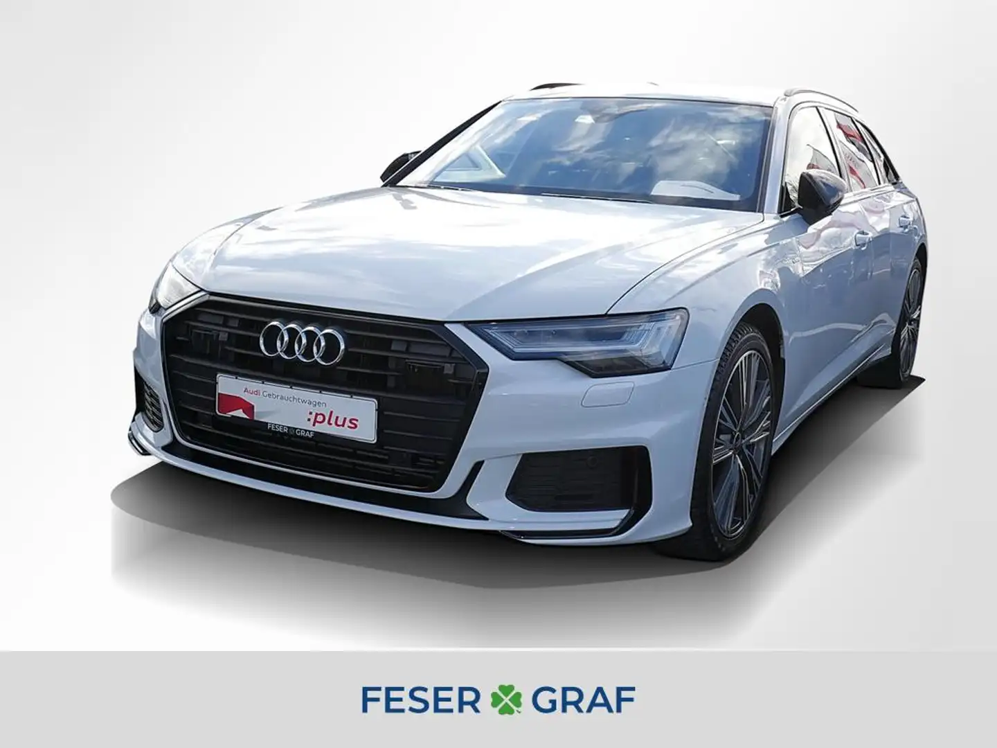 Audi A6 Avant 45 TFSI S line Ext. AHK Matrix Pano Weiß - 1