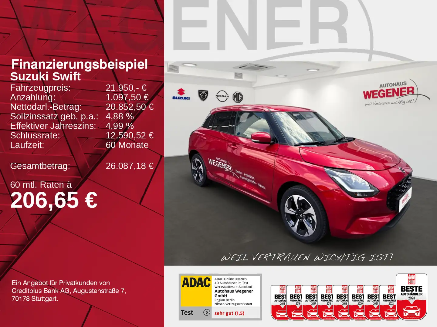 Suzuki Swift SWIFT COMFORT+ CVT HYBRID Rot - 2