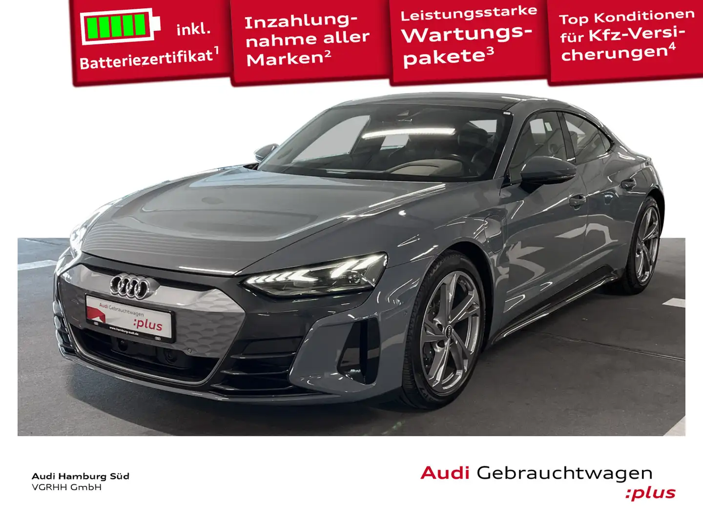 Audi e-tron GT MARIX/LUFTFEDERUNG/ACC Grau - 1