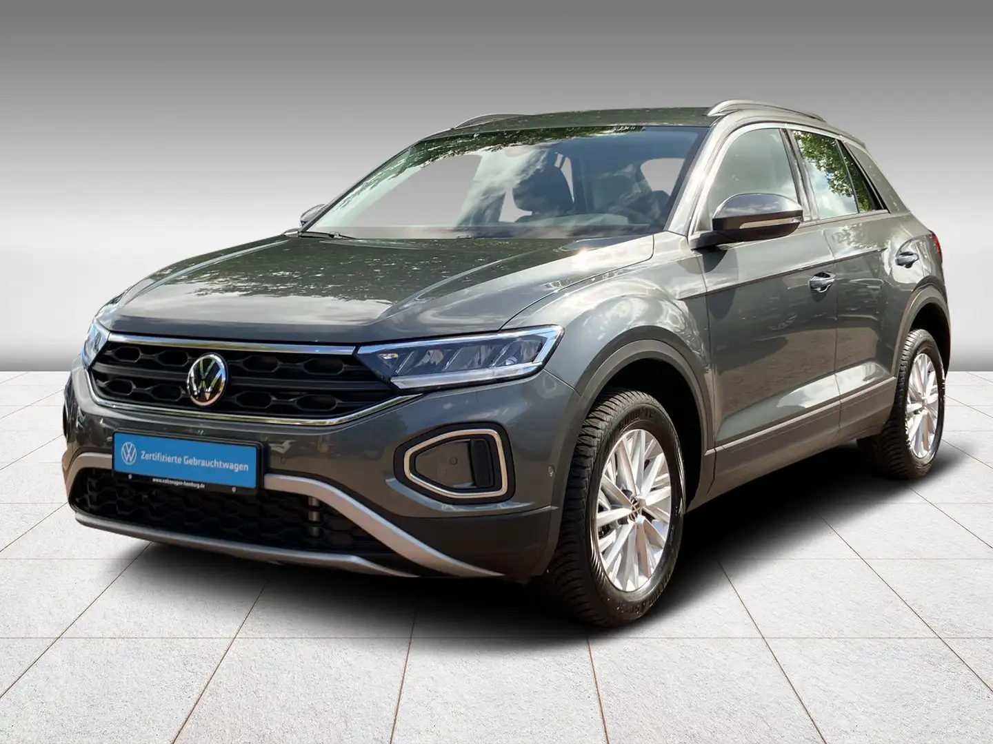 Volkswagen T-Roc 1.5 TSI Life DSG LED Standhzg Navi Park-As Grau - 2