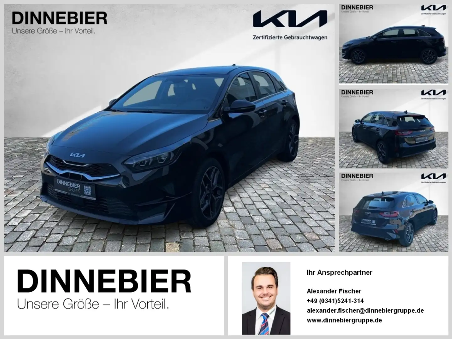 Kia Ceed / cee'd CEED Spirit 1.5T LED+Navi+Kamera+Keyless Schwarz - 1