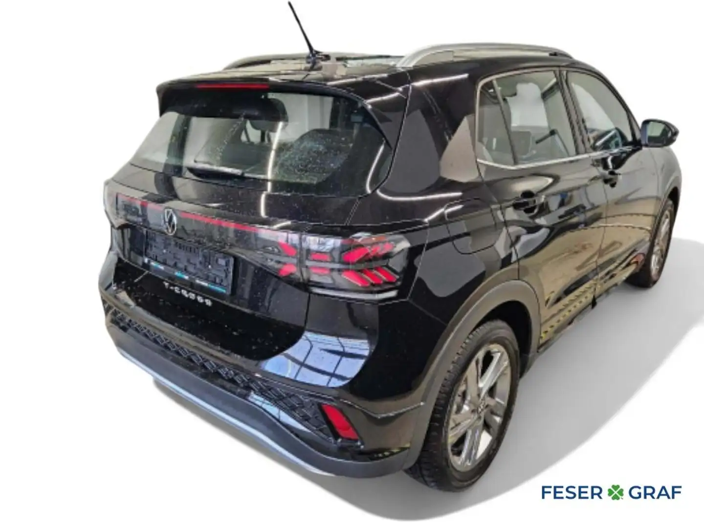 Volkswagen T-Cross 1.0 TSI R-Line DSG/LED/Rear View/Sitzhzg./Navi Schwarz - 2