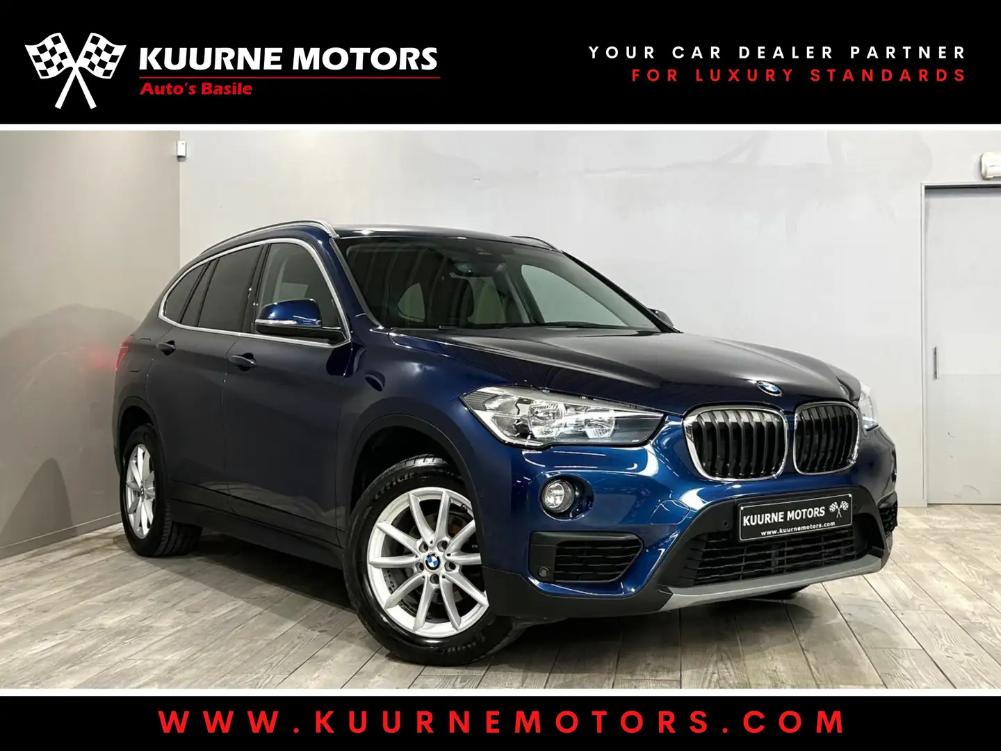 BMW X1 sDrive16d Alu17"/Gps/Pdc/Cruise/Bt *1j garantie* Blauw - 1