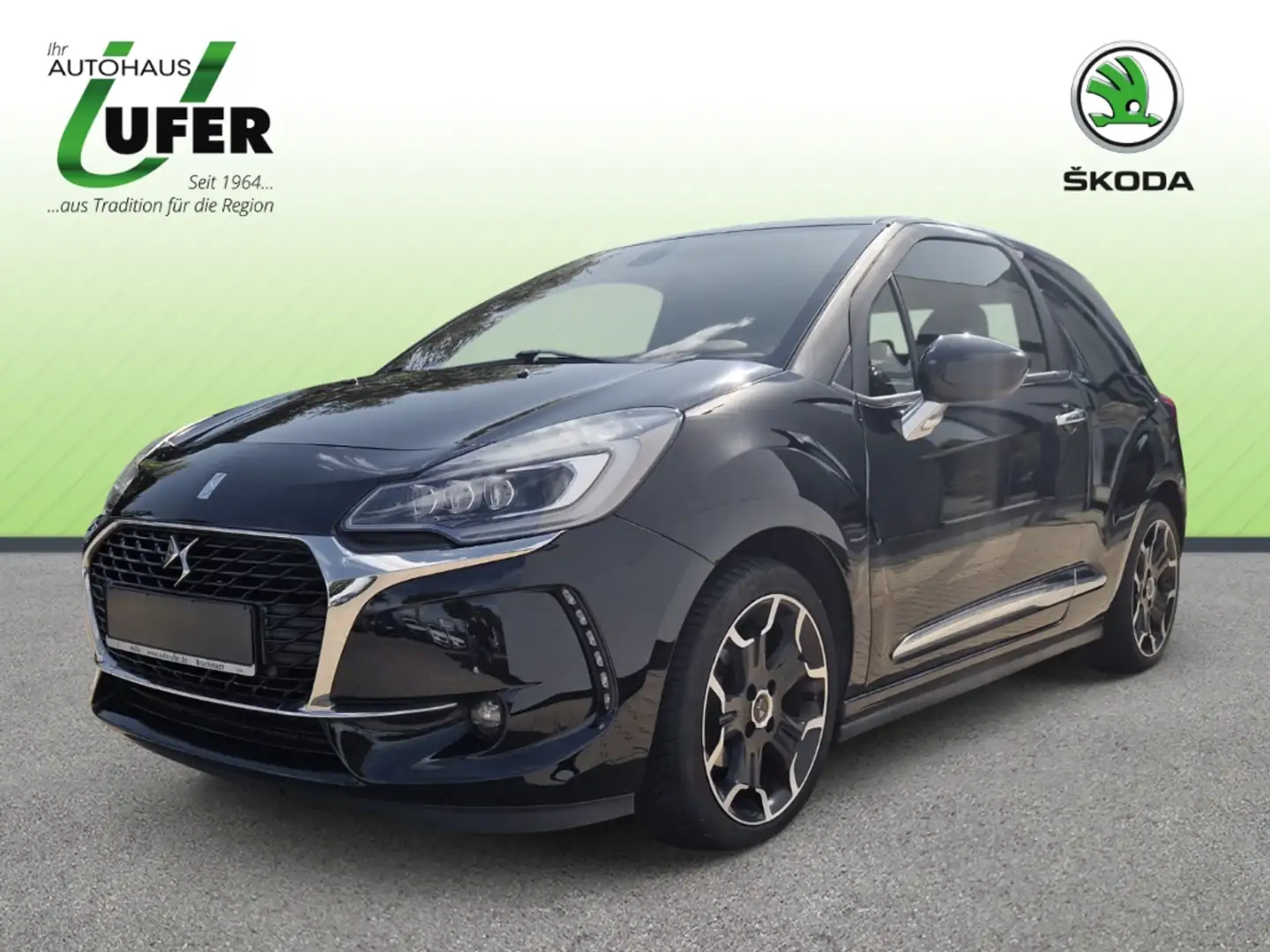 Citroen DS3 DS Connected Chic PDC v+h RFK Sitzheizung Noir - 1