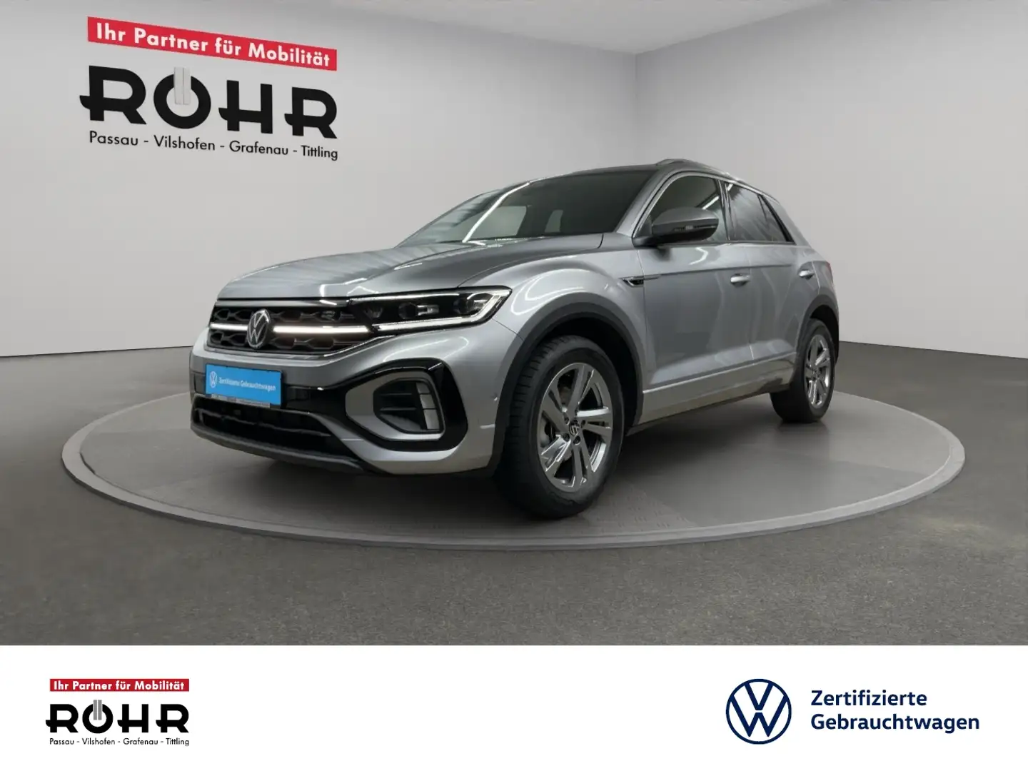 Volkswagen T-Roc R-Line (Kamera.IQ.DRIVE.Navi.TravelAsssist.LaneAss Silber - 1