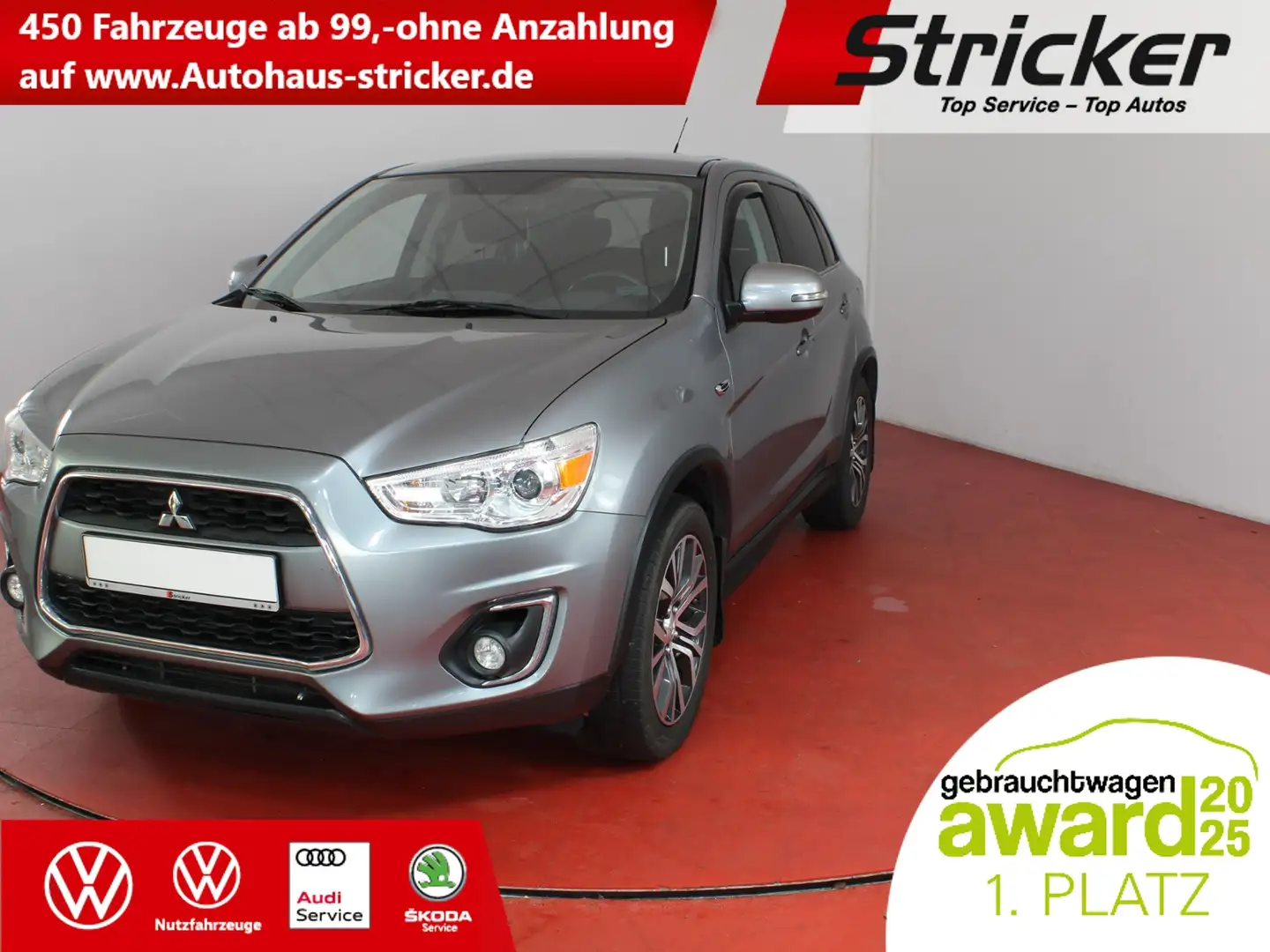 Mitsubishi ASX Plus 1.6 DI TÜV bis 10.2027 Kamera Bluetooth Grau - 1