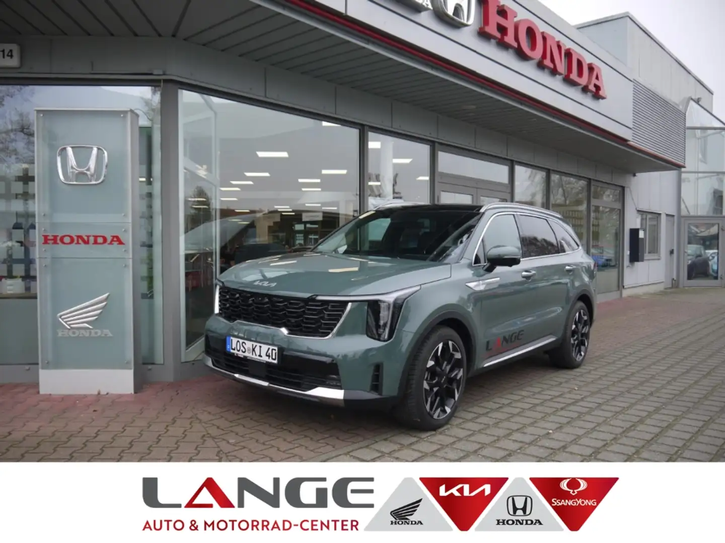 Kia Sorento Platinum 4WD 6-Sitzer HUD Niveau El. Panodach Lede Grün - 1