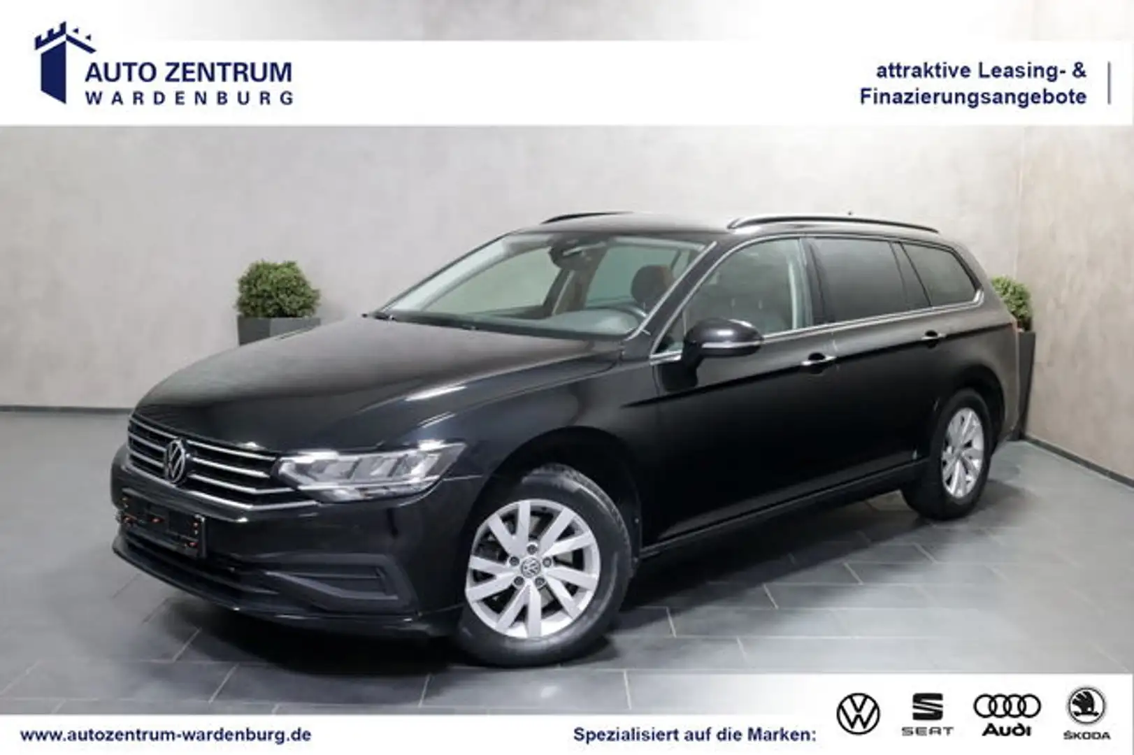 Volkswagen Passat Variant 2.0 TDI CAM ACC NAVI LED SHZ PDC Noir - 1