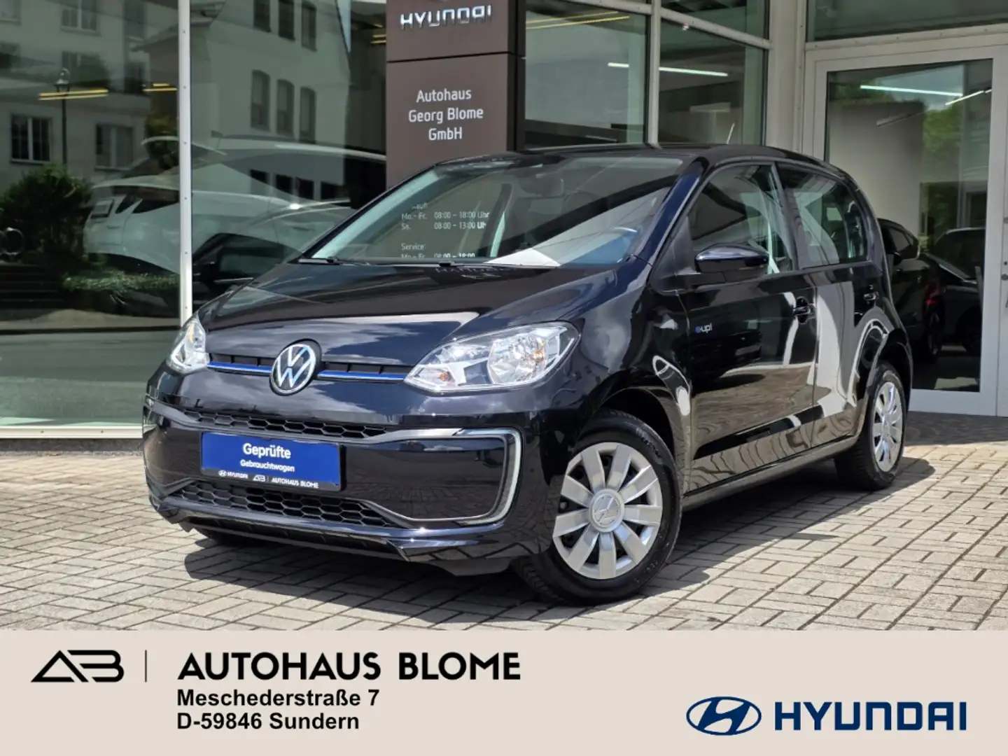 Volkswagen e-up! 32,3 kWh, Allwetter, Kamera, PDC, Sitzheizung, Kli Schwarz - 1