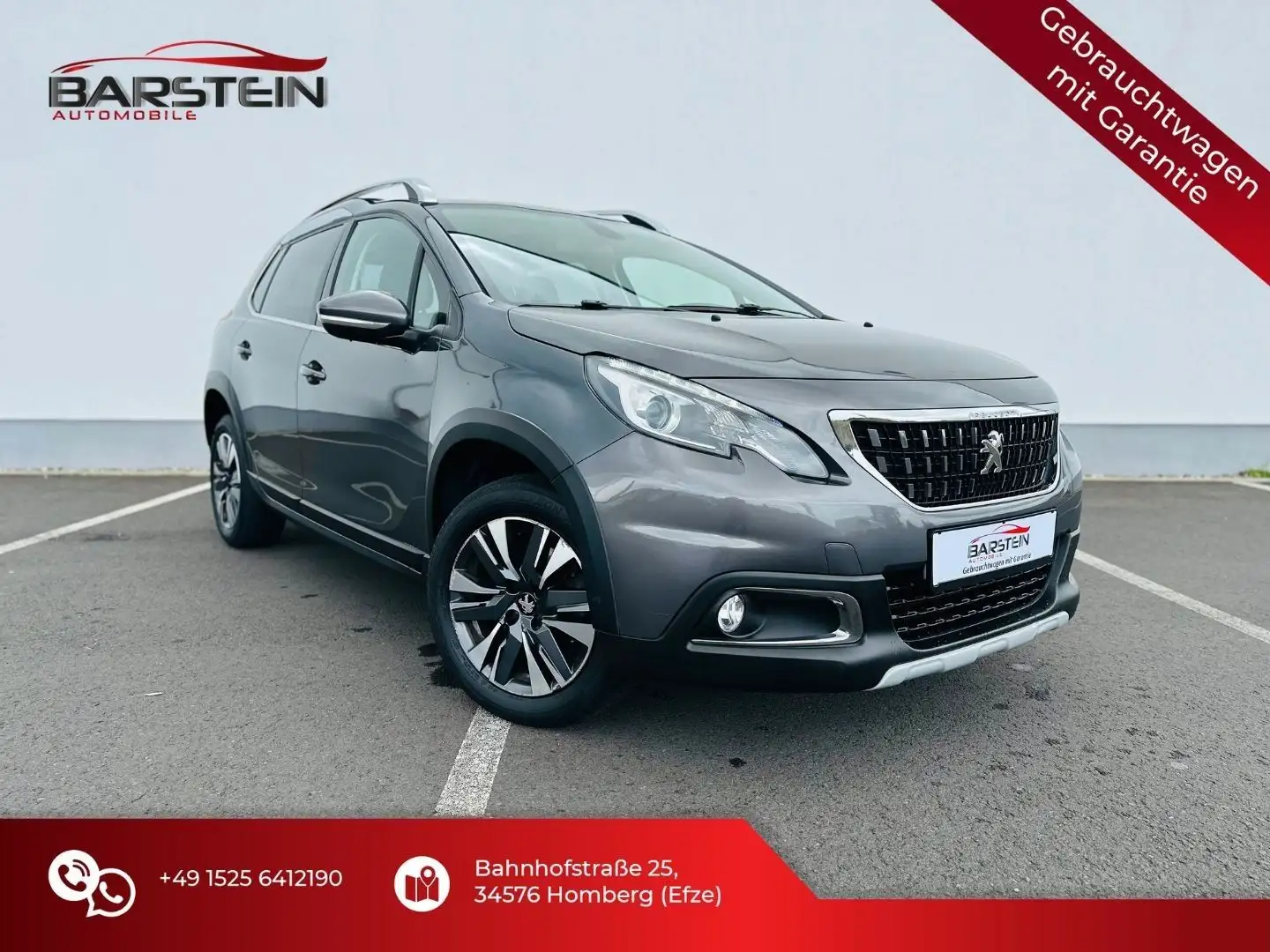 Peugeot 2008 Allure/NAVI/LED/PANO/KAMERA/LEDER Grau - 2