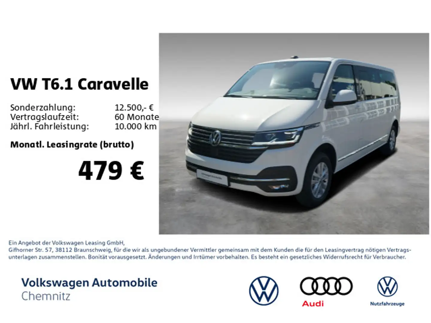 Volkswagen T6.1 Caravelle TDI Comfortline lang *Nav*Standh. Weiß - 1