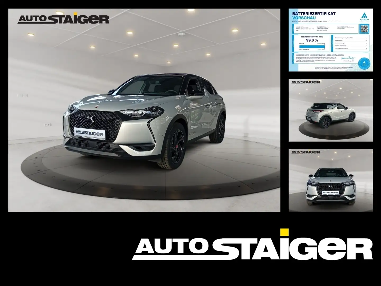 DS Automobiles DS 3 Crossback DS3 Crossback Elektromotor E-Tense Performance Lin Grau - 1