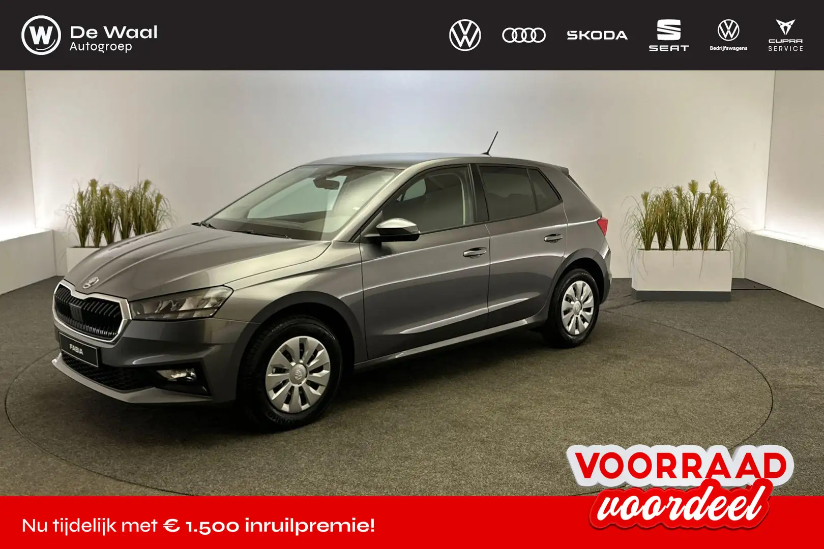 Skoda Fabia 1.0 TSI Selection Grijs - 1