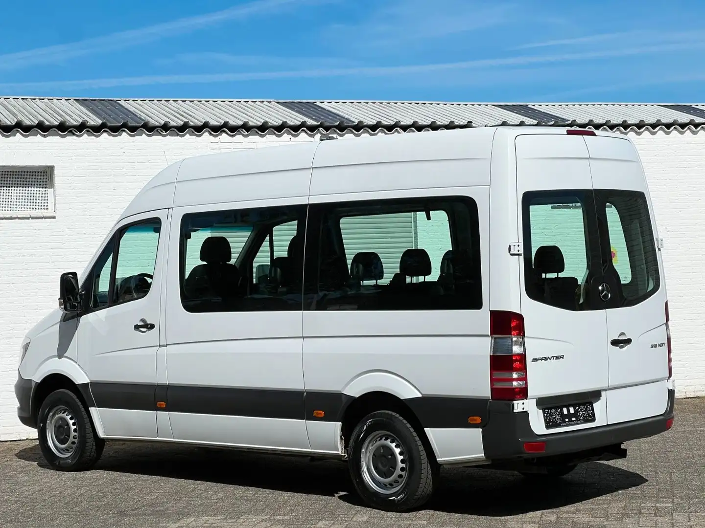 Mercedes-Benz Sprinter 316 CNG/Benzin L2H2 9 Sitze Schiebetür Weiß - 2