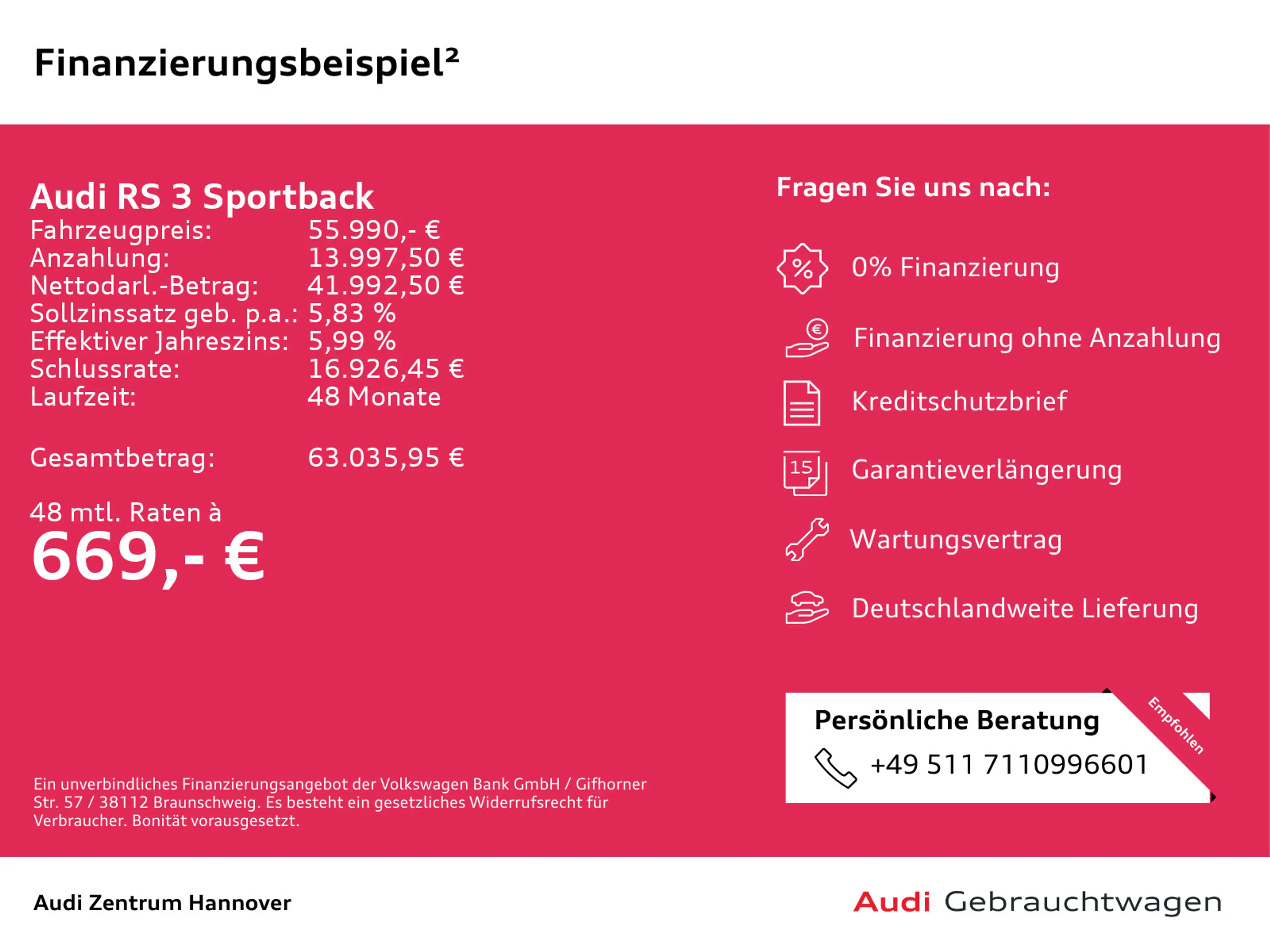 Audi RS3 RS3 Sportback 2.5 TFSI quattro — photo 2
