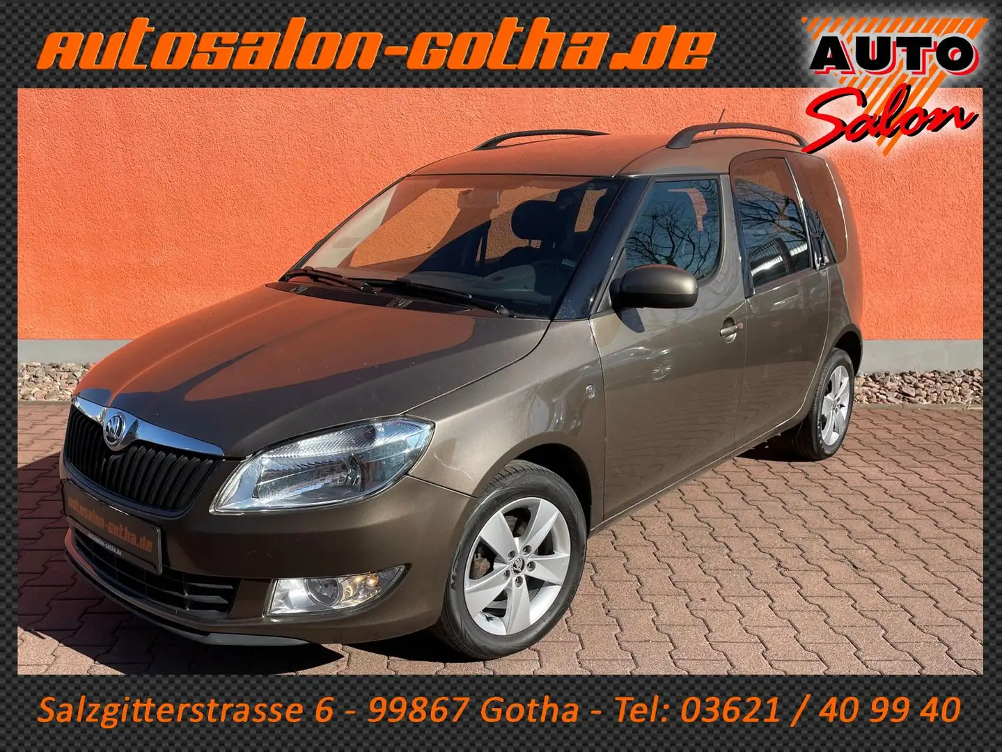 Skoda Roomster 1.2 TSI Fresh KLIMAAUTO+SHZ PDC 1.Hand Braun - 1